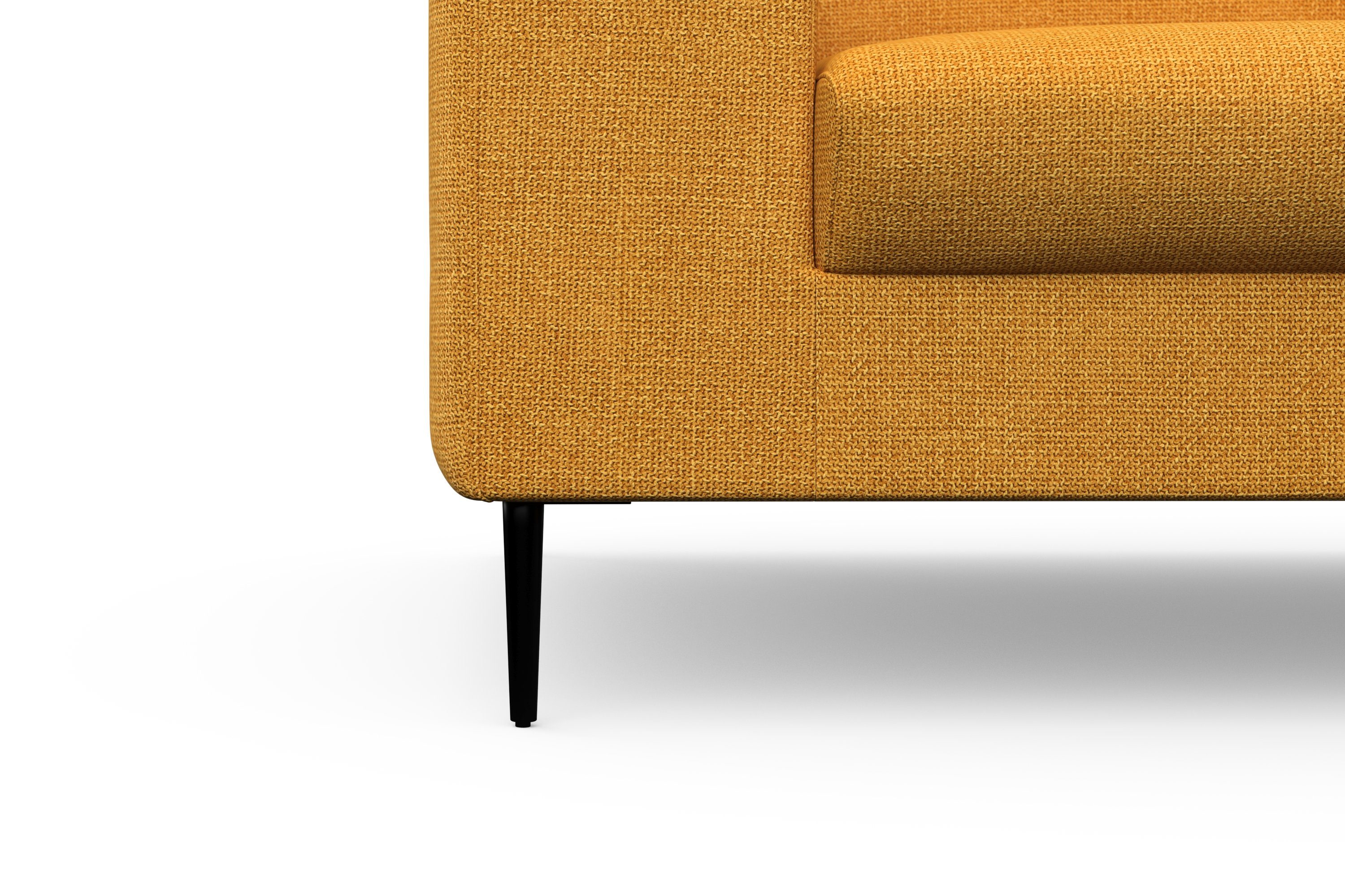 DOMO collection Hoekbank Modica, tijdloos en elegant, L-vorm moderne uitstraling met extra brede chaise longue, ook in corduroy