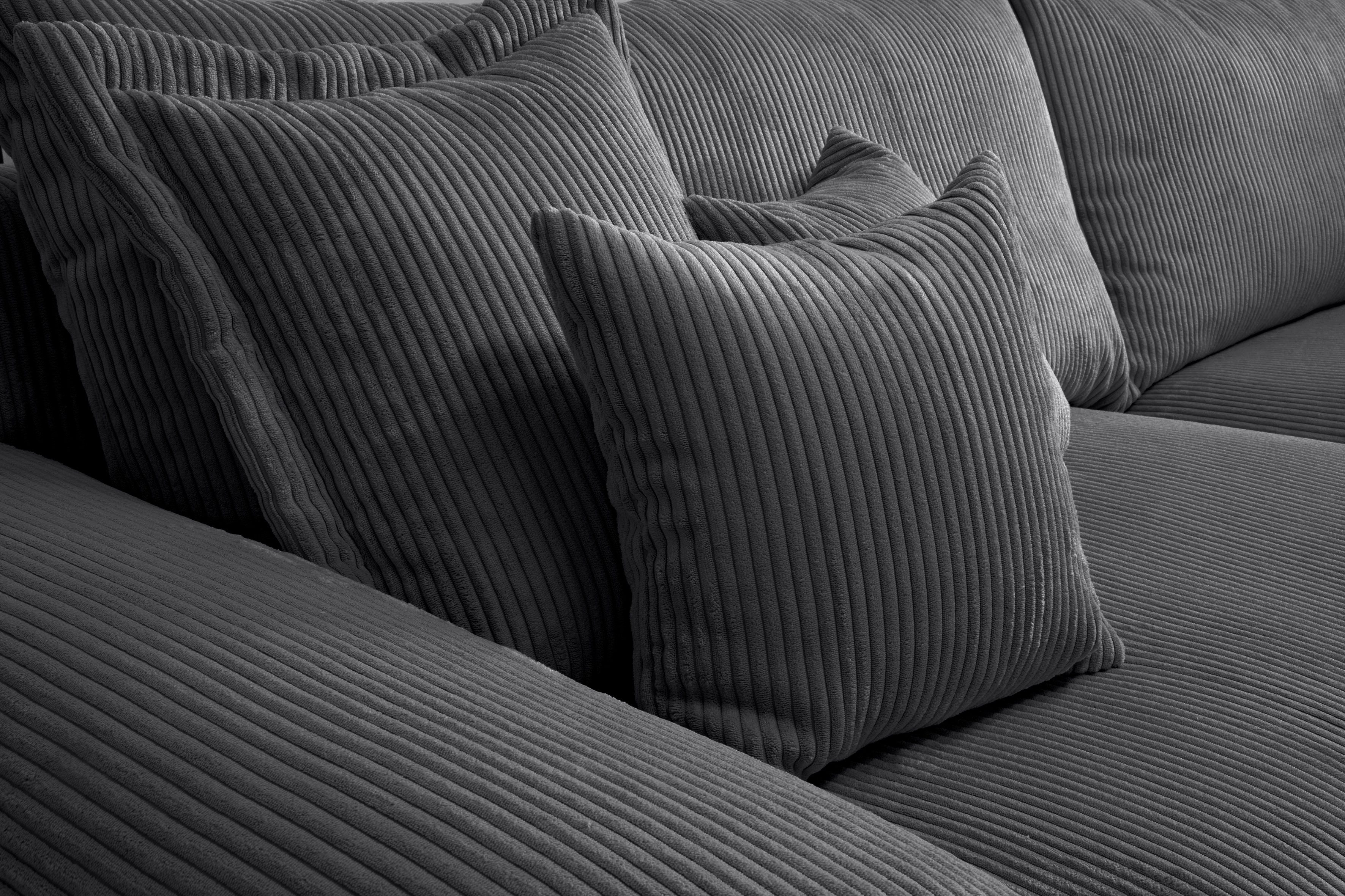 Home affaire Megabank Soft&Cosy XXL - breedte 303 cm Mega-bank, in corduroy, met binnenvering