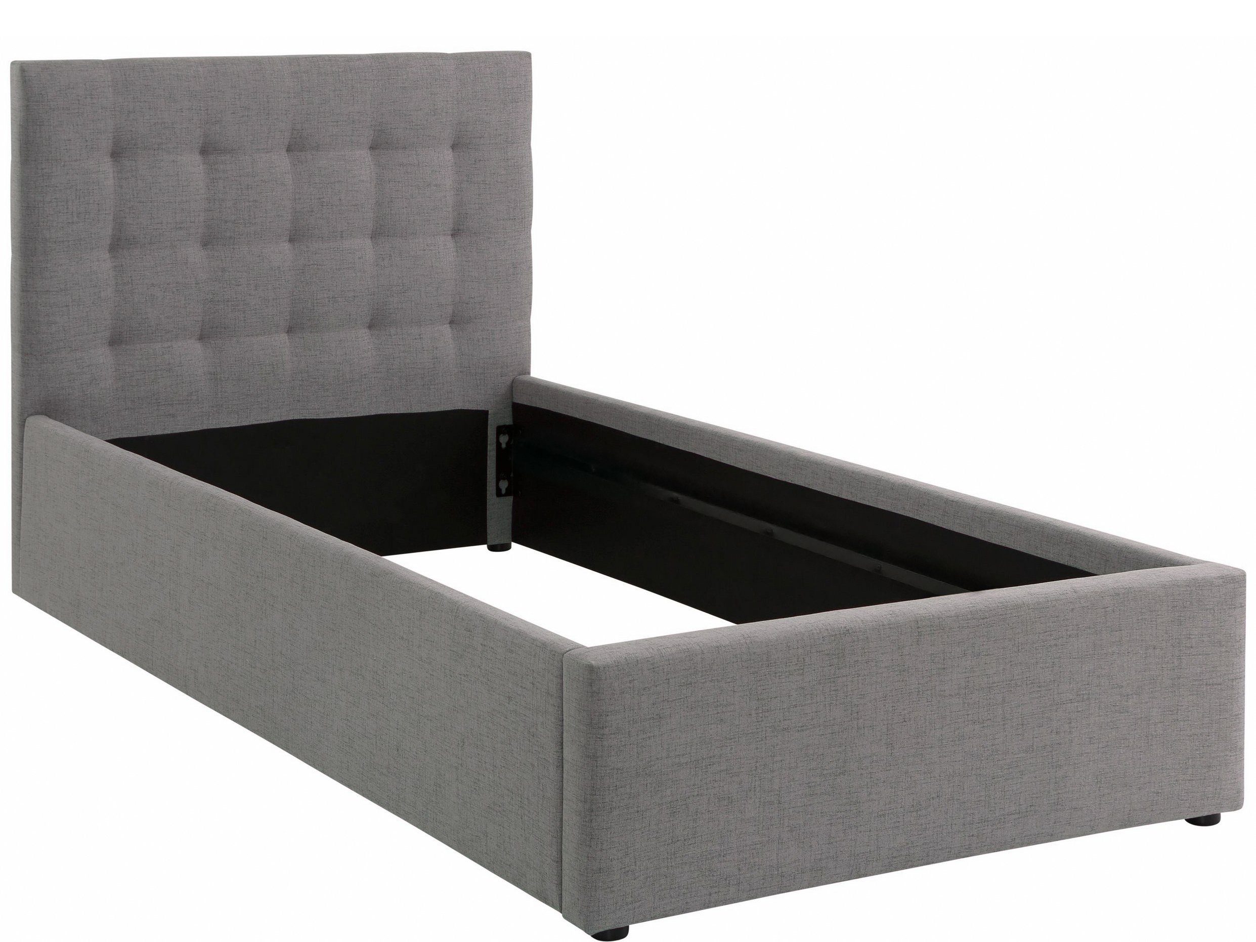Home affaire Gestoffeerd bed Hamar, knoopstiksels in het hoofdeinde, tot 250 KG belastbaar