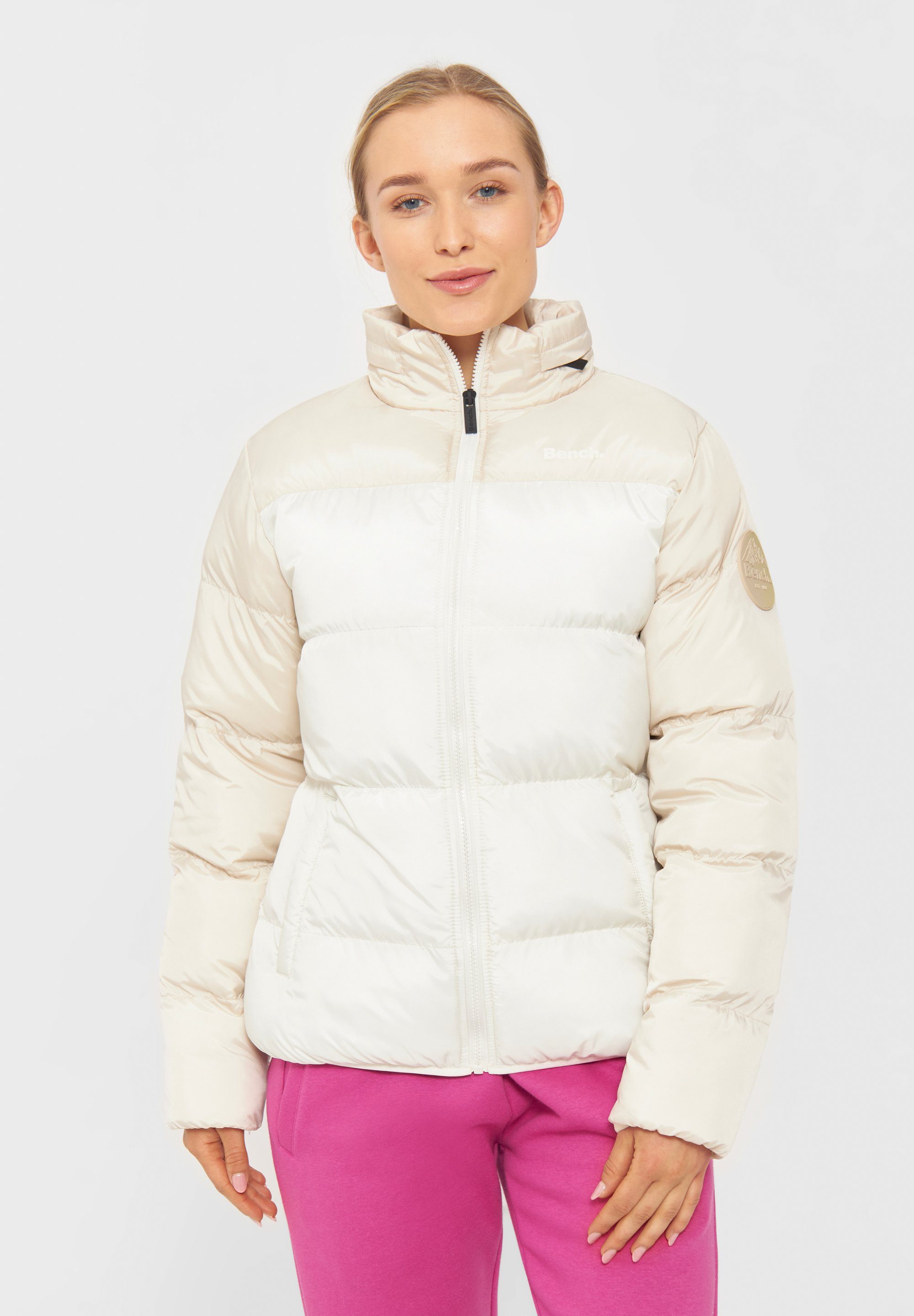 Bench. Gewatteerde jas PRARIE dames donsjassen maat XL (42) wit