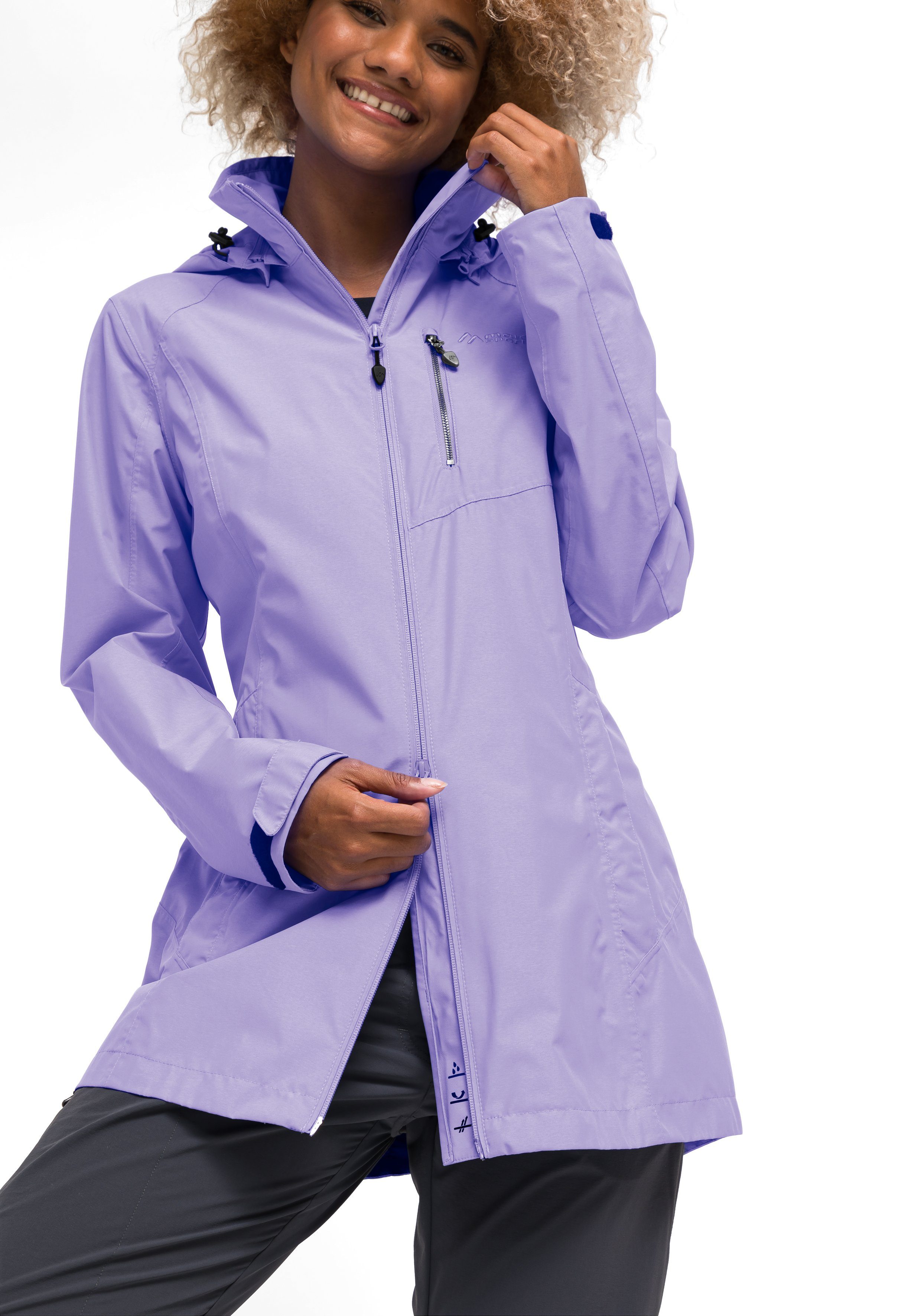 Maier Sports Functioneel jack Perdura Coat W Modieuze jas met volledige weerbescherming