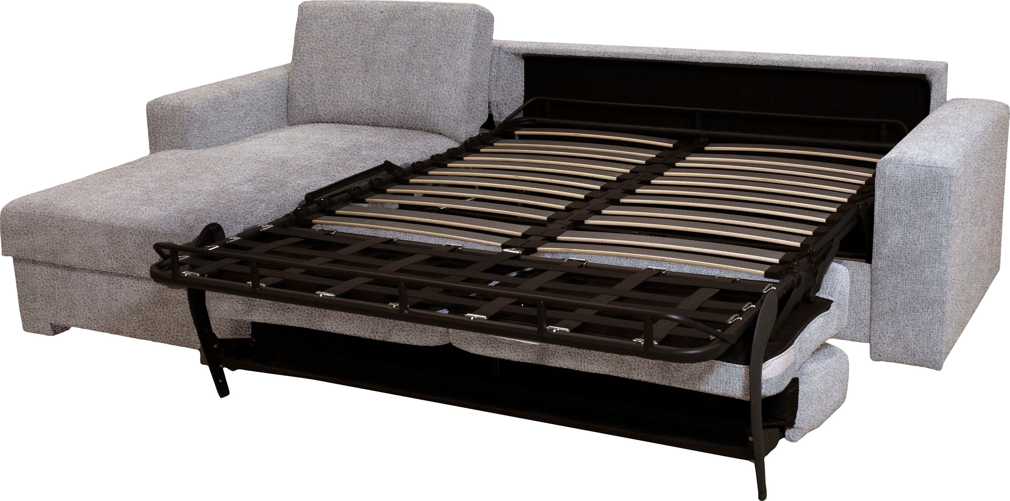 Home affaire Hoekbank Roma "M" matras hoogte 14 cm, slaapfunctie, met ondervering,