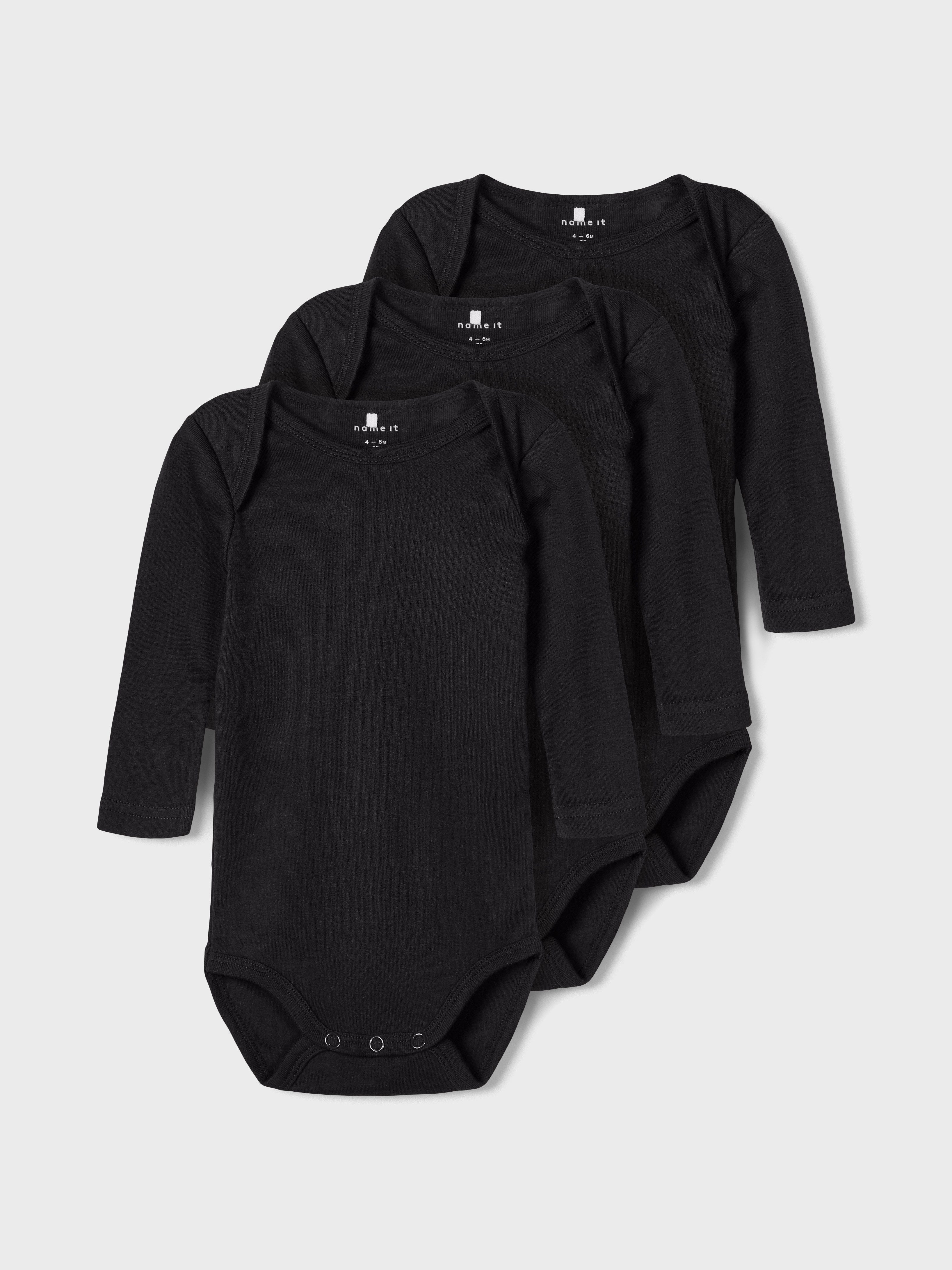 Name It Body NBNBODY 3P LS SOLID NOOS (set, 3-delig)
