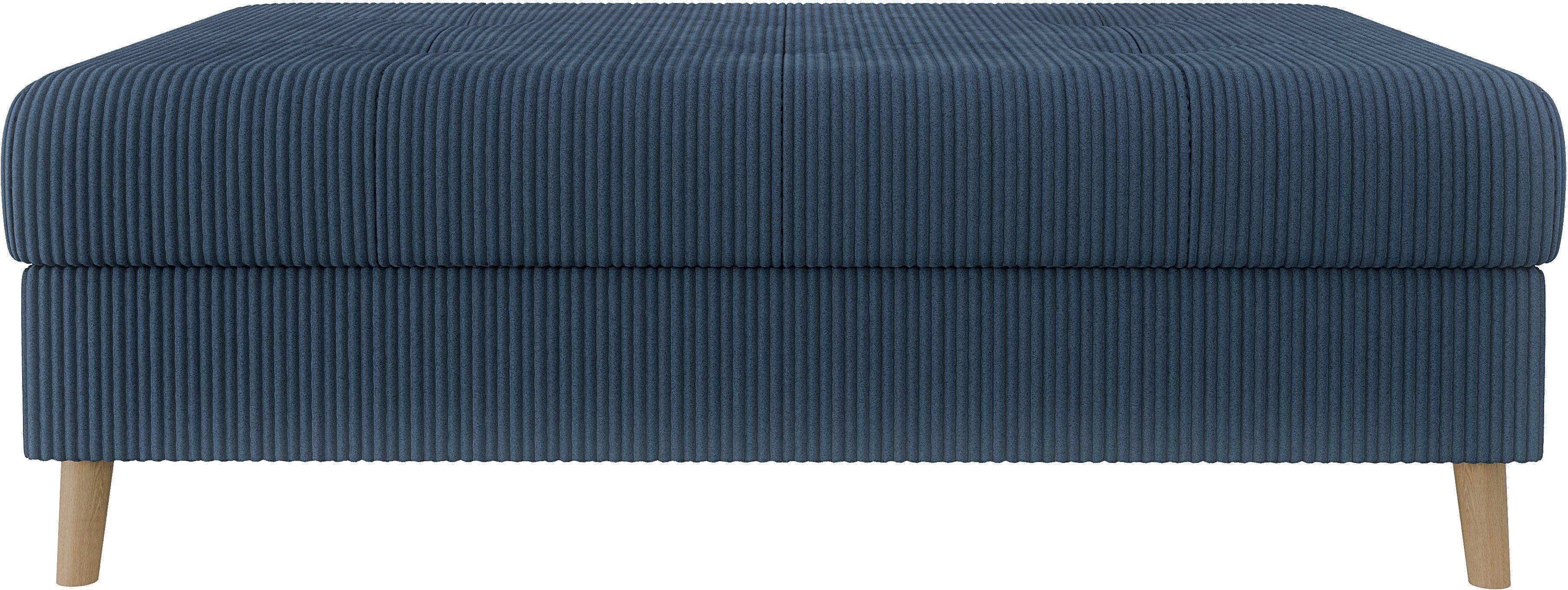 Home affaire Hocker CHARRE XXL, stiksel in het zitgedeelte, afmetingen: B/D/H: 118/73/40 cm