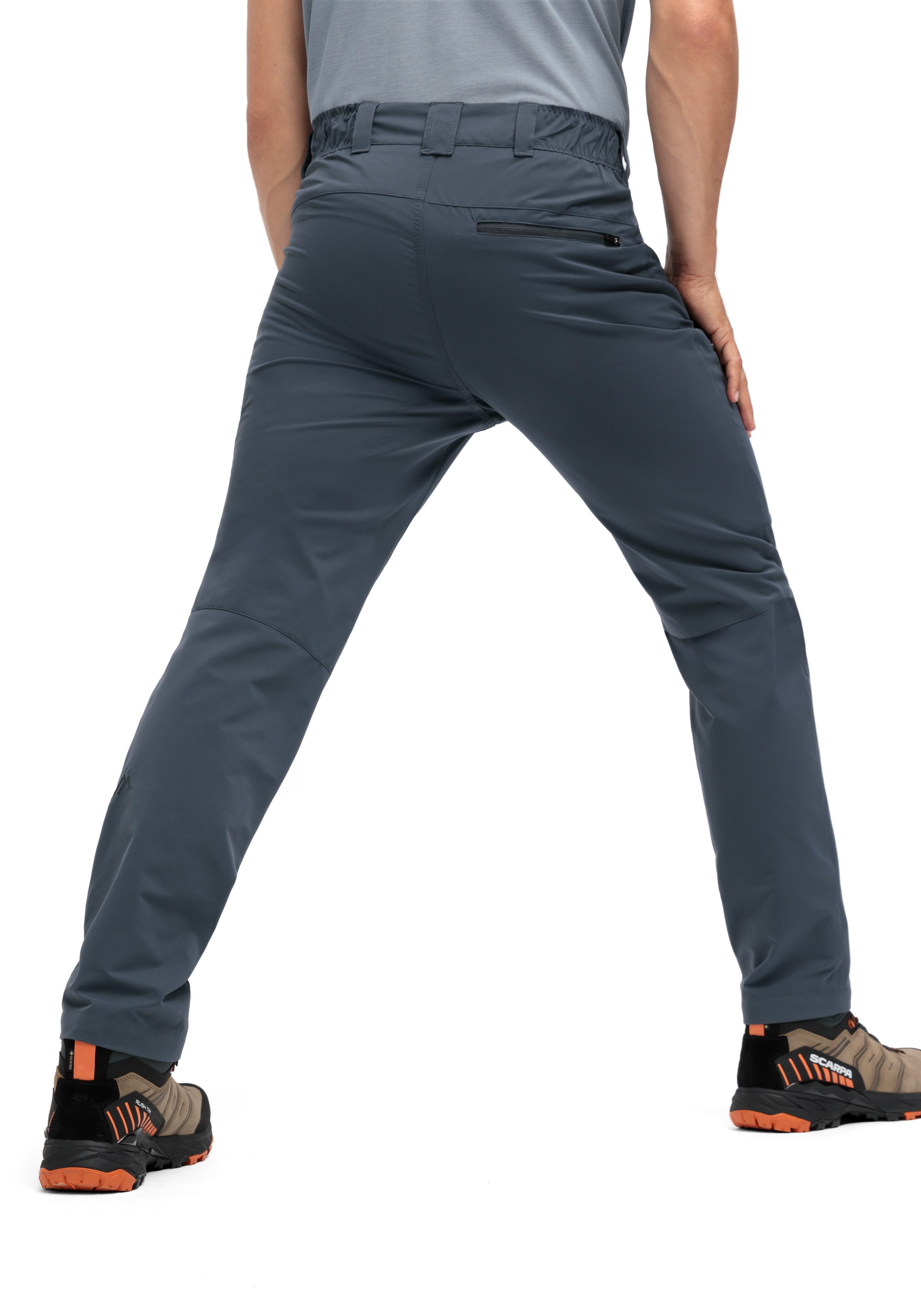 Maier Sports Outdoorbroek Nil Loop Heren wandelbroek, functionele broek met zakken + riem, regular fit