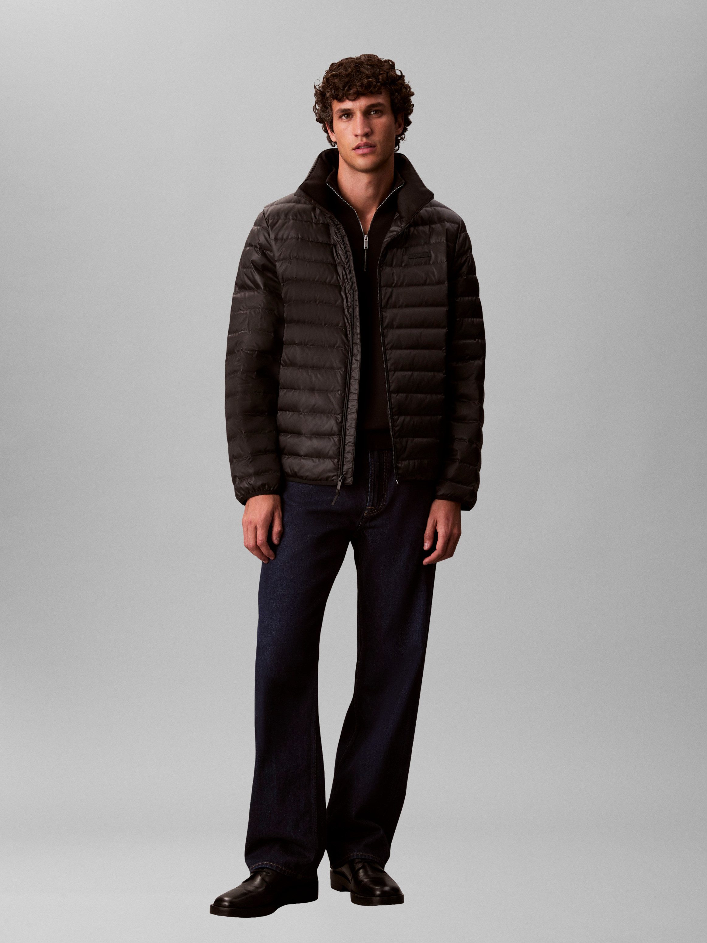 Calvin Klein Gewatteerde jas Met een ronde hals