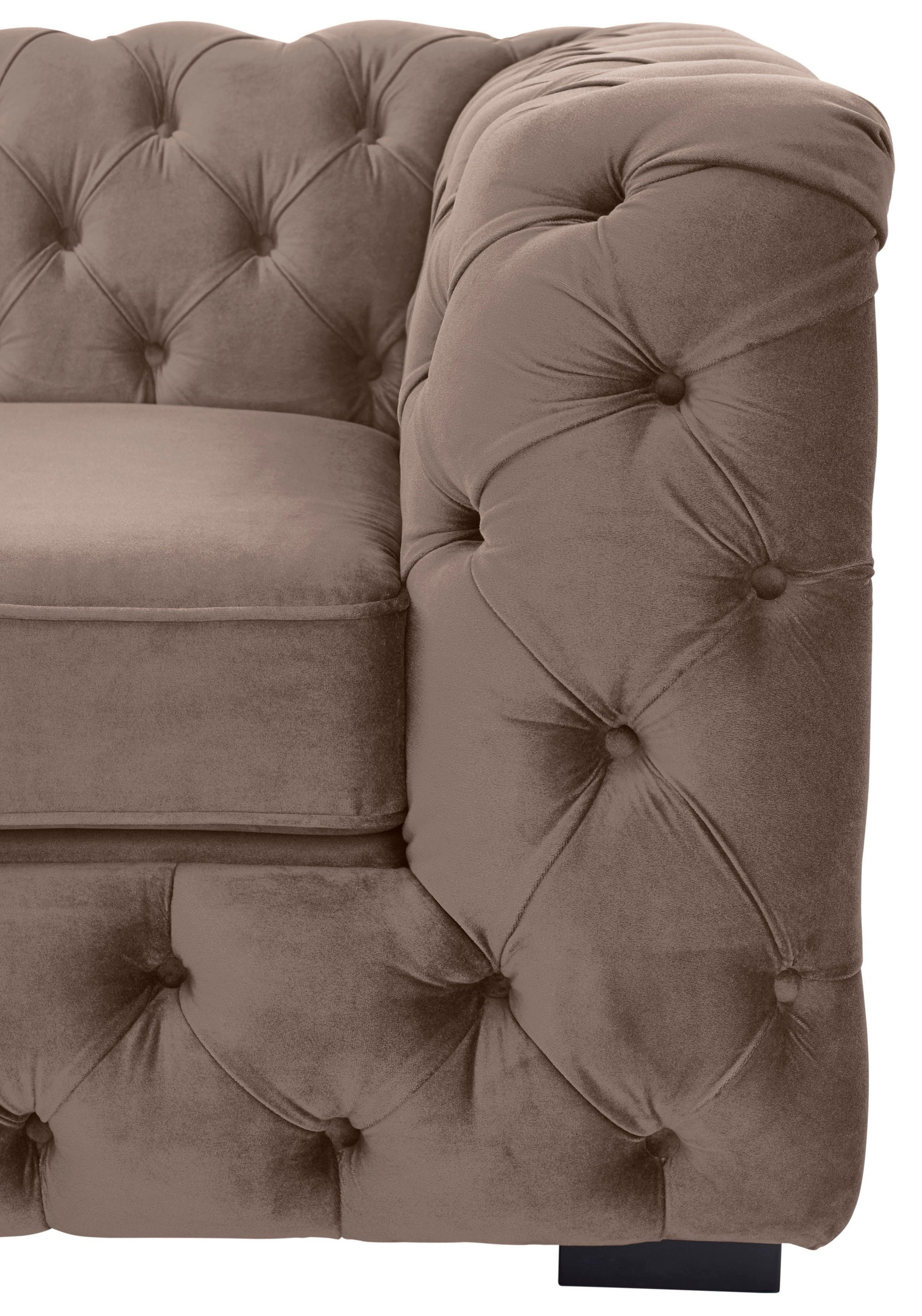 Guido Maria Kretschmer Home&Living Chesterfield-bank Kalina met klassieke chesterfield-capitonnage