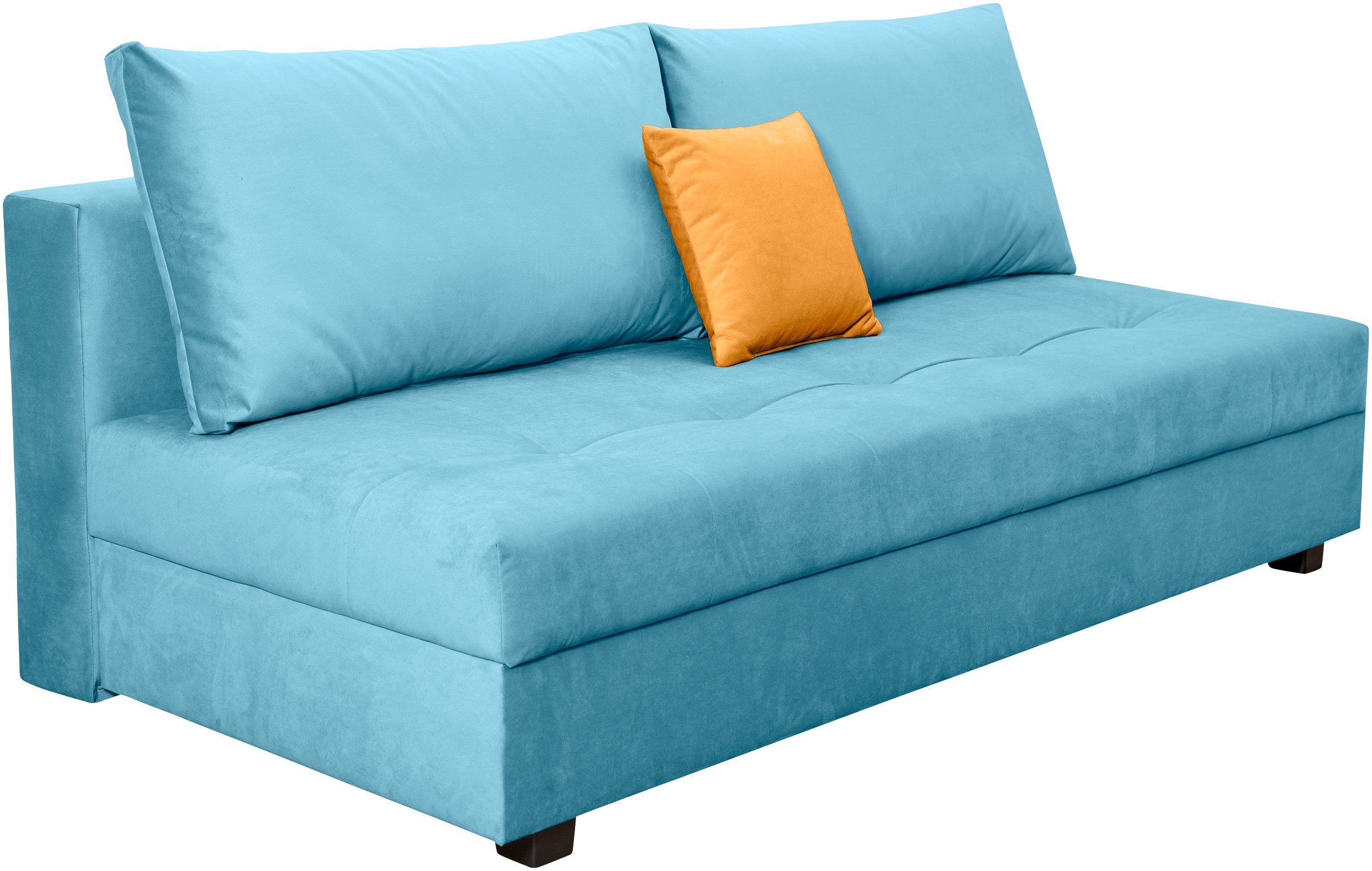 COLLECTION AB Slaapbank DARIA inclusief slaapfunctie en bedlade Slaapbank, bedfunctie, bedlade, inclusief rugkussens, veerkern