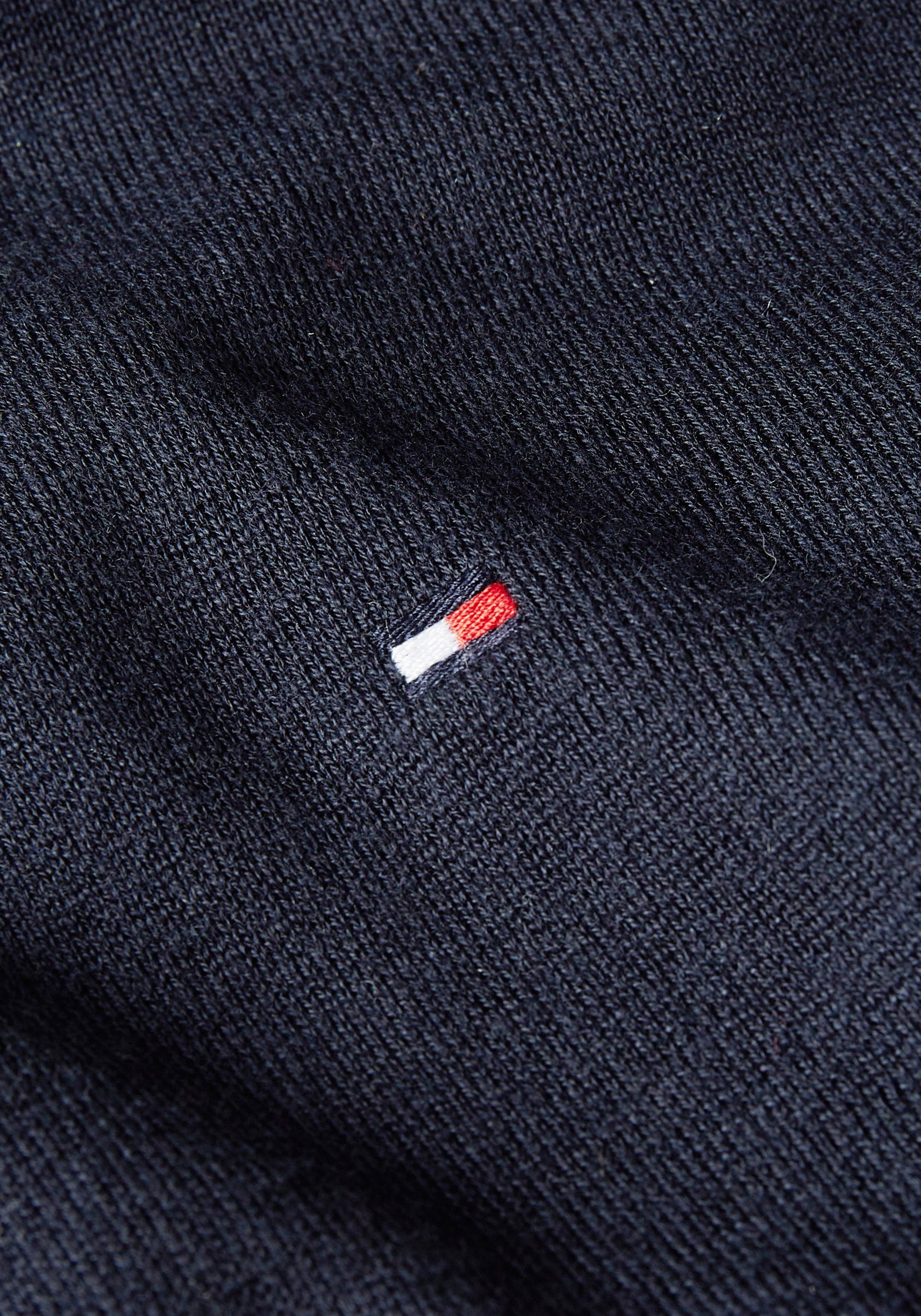 Tommy Hilfiger Trui met polokraag BUTTON POLO SS TOP met logo op borsthoogte