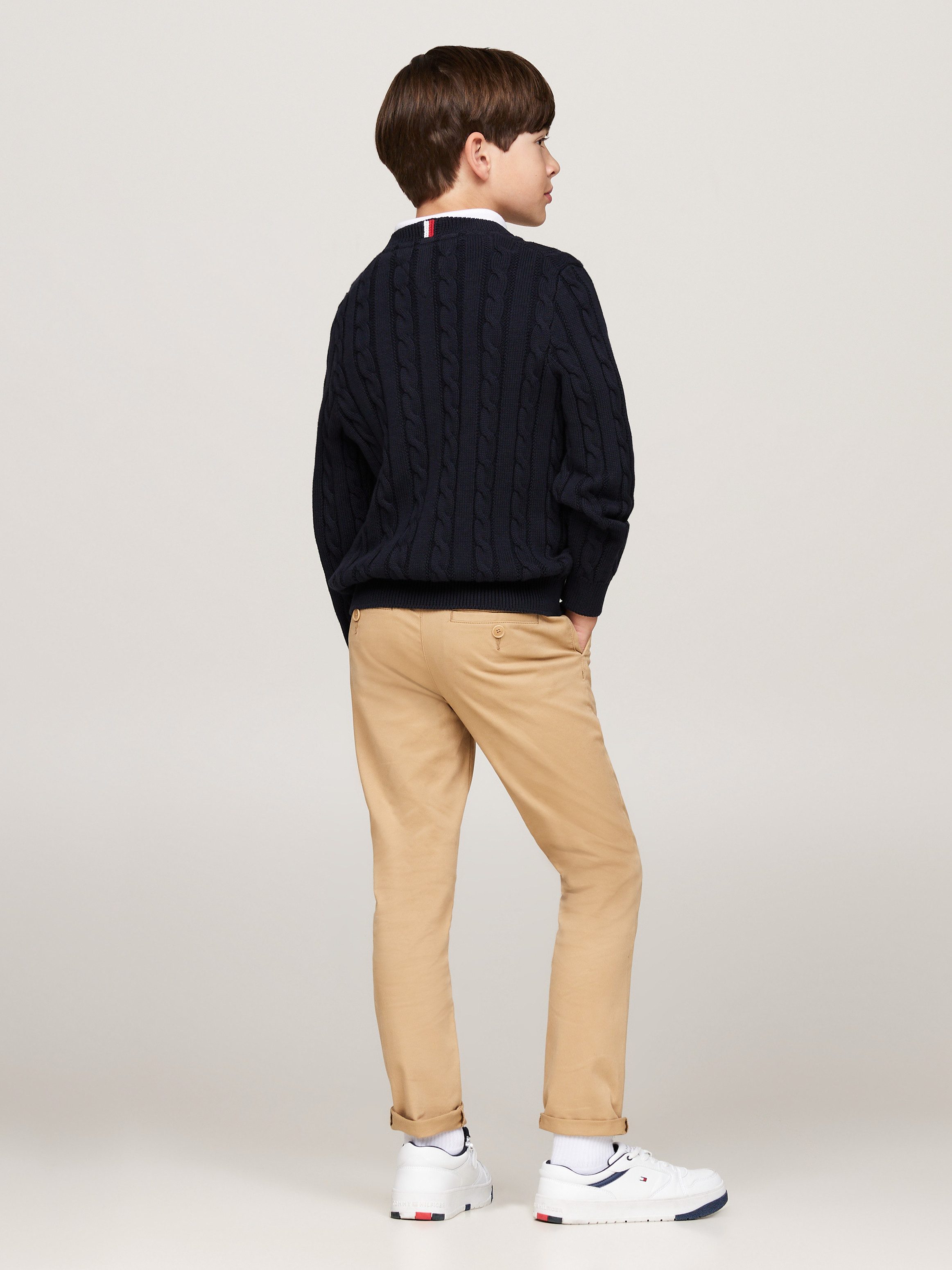 Tommy Hilfiger Gebreide trui ESSENTIAL REG CABLE SWEATER