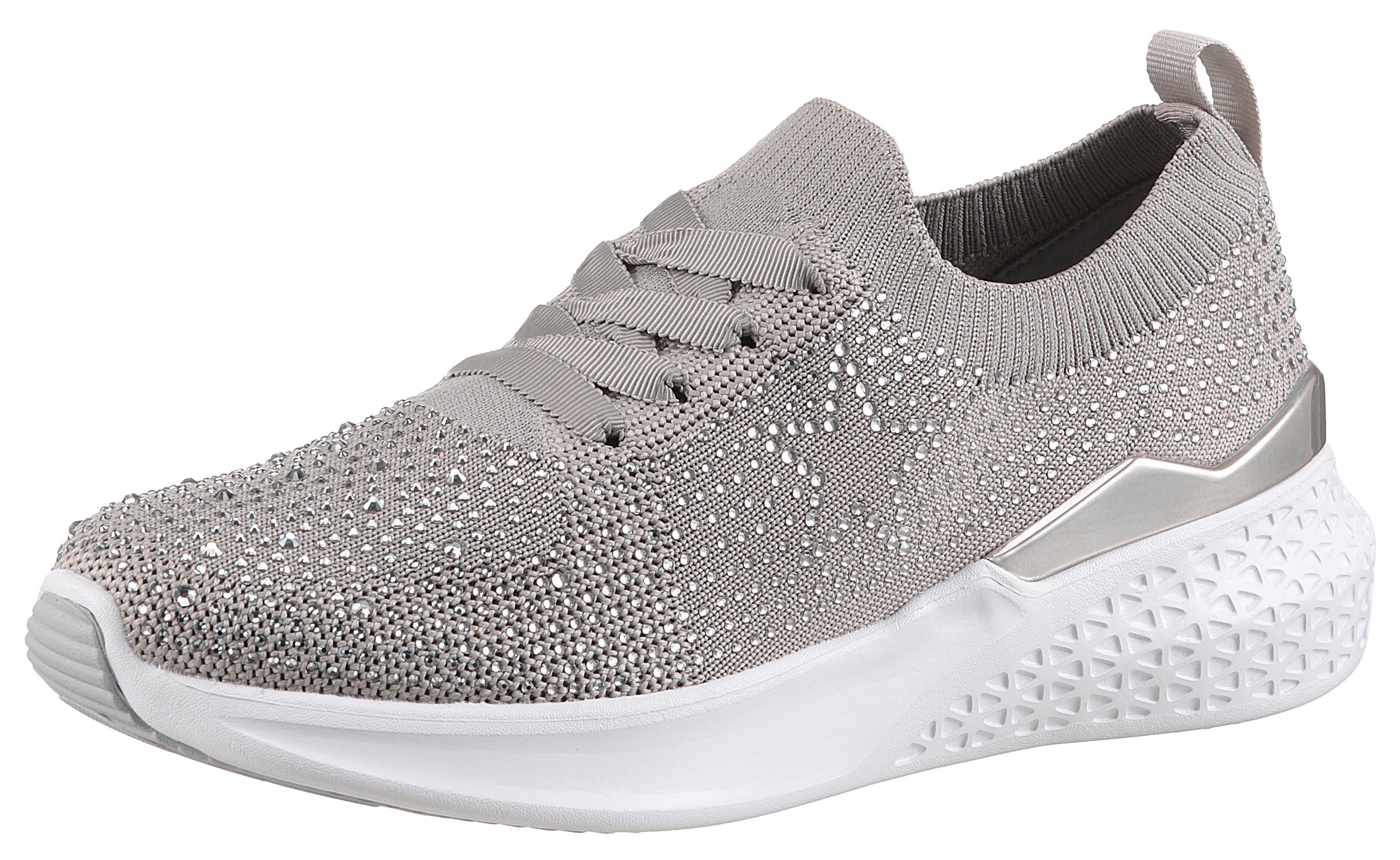 Ara Slip-on sneakers Maya , veterschoen, slipper in brei-look, h-breedte