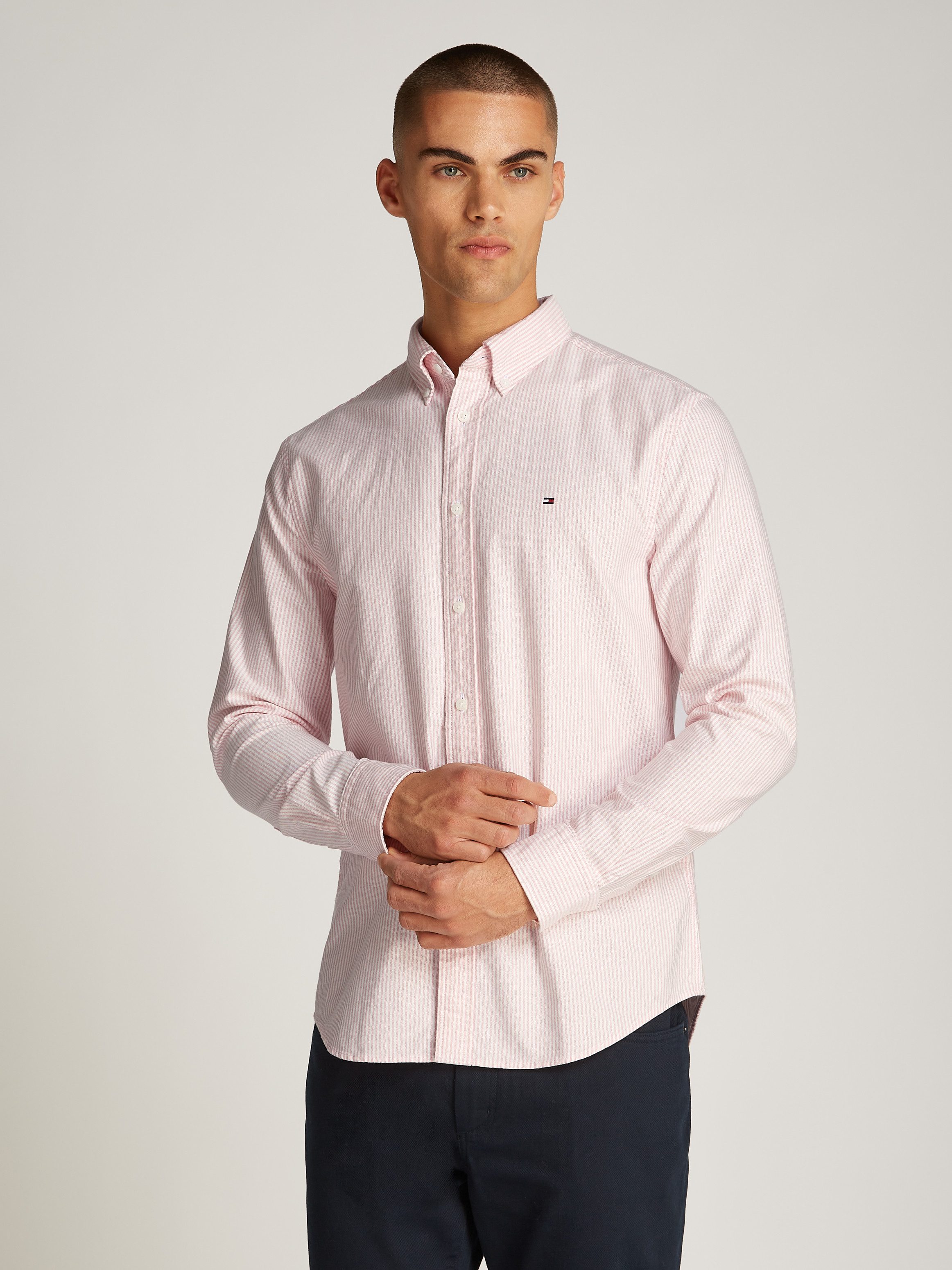 Tommy Hilfiger Overhemd met lange mouwen HERITAGE OXFORD STRIPE RF SHIRT