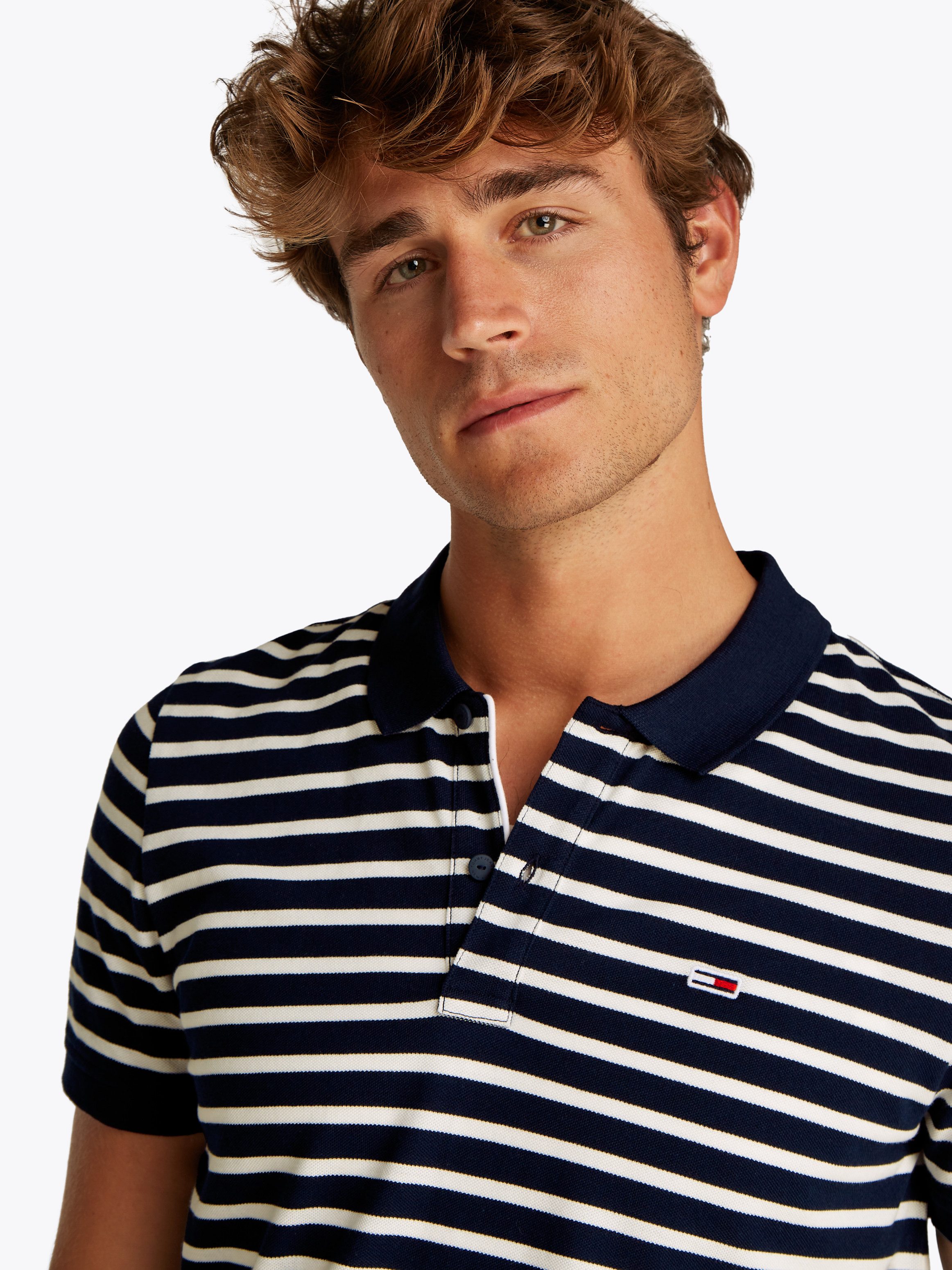 TOMMY JEANS Poloshirt TJM SLIM PLACKET POLO EXT