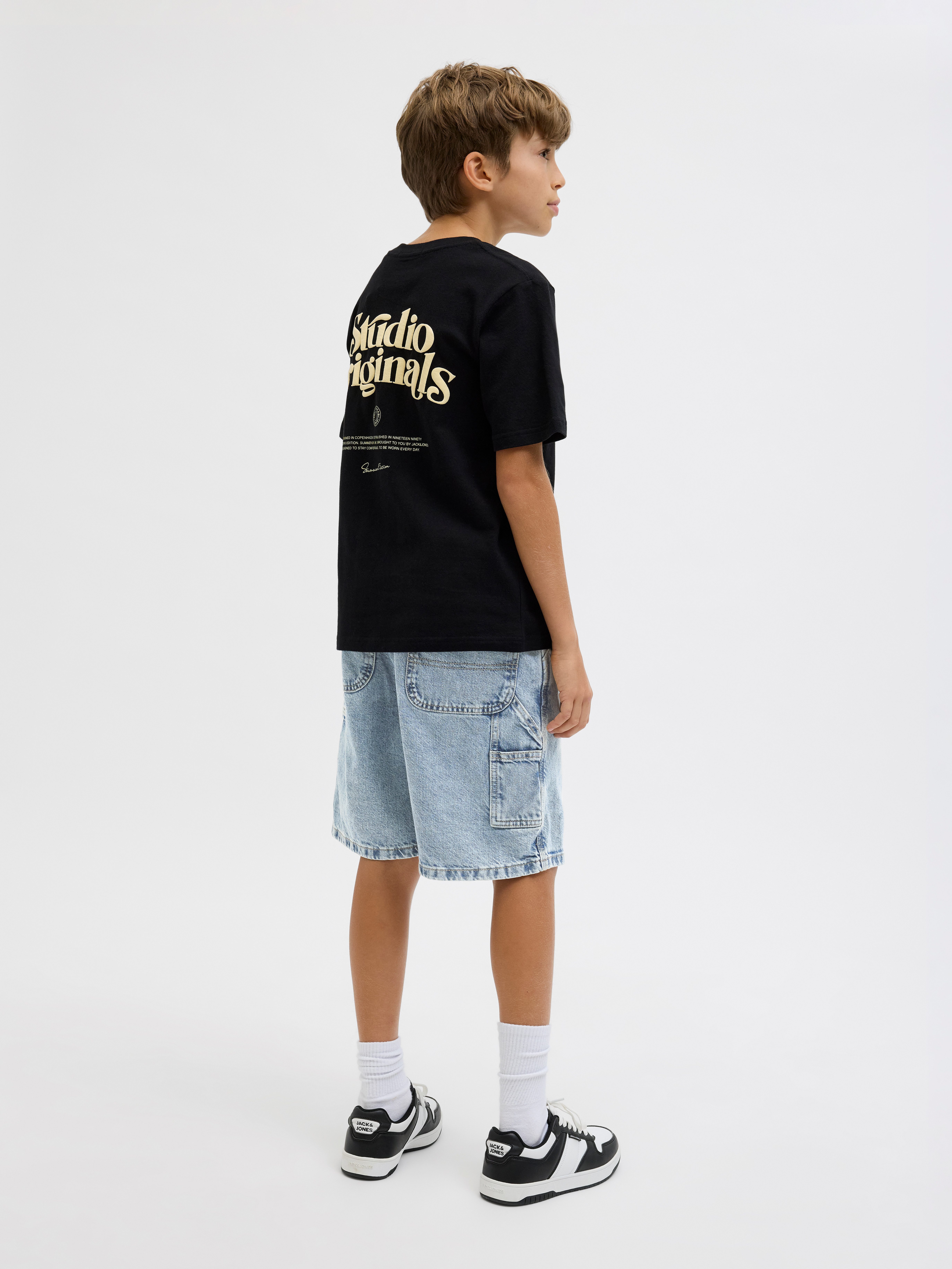 Jack & Jones Junior 3/4 broek JJITONY JJCARPENTER SHORTS SQ 234 SN JNR