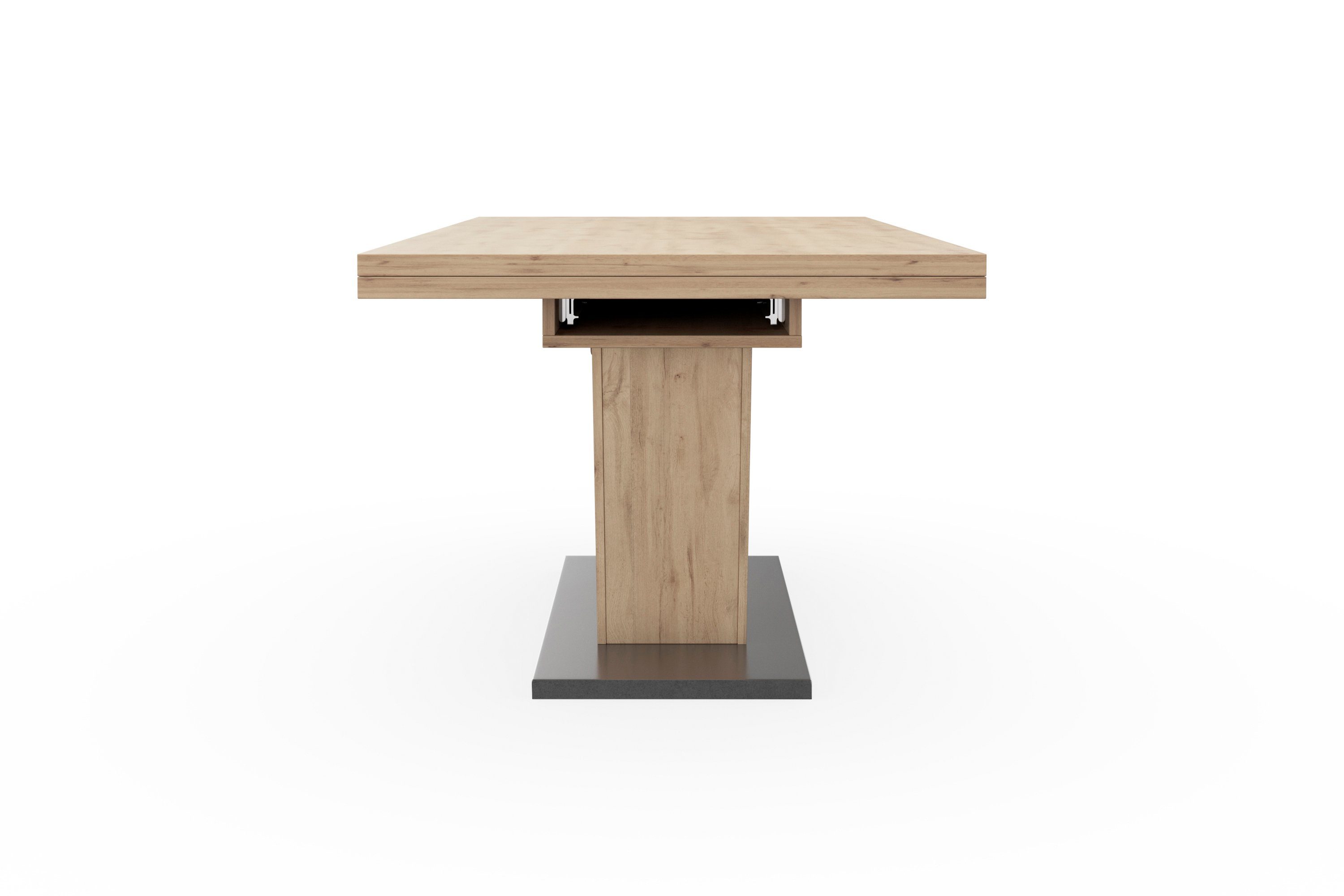 Mäusbacher Eettafel Comfort tafel TOPSELLER! Mäusbacher eettafel met V-frame en voetplaat. Breedte 180-280