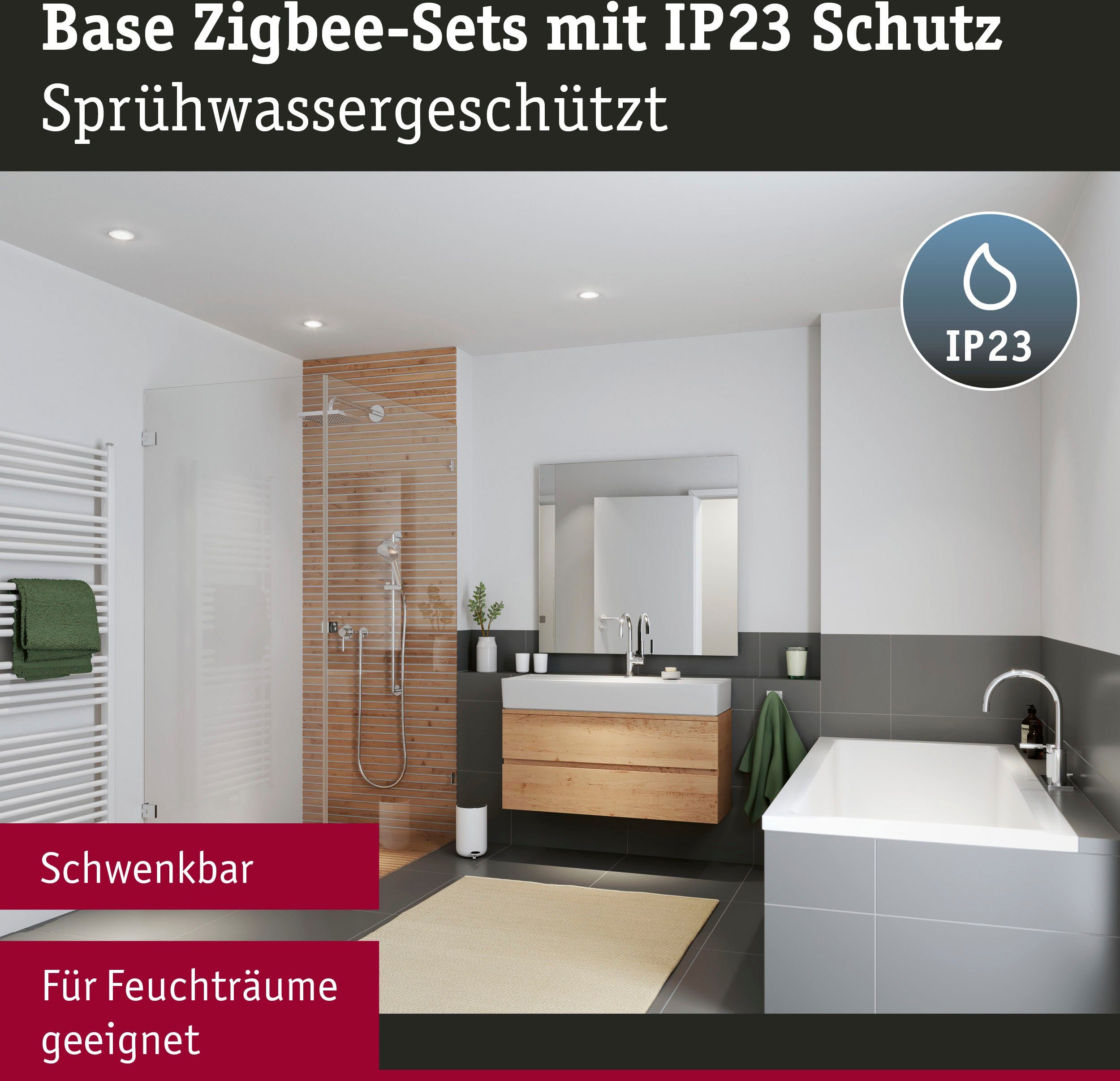 Paulmann Ledinbouwlamp Base 3x430lm 230V (1 stuk)