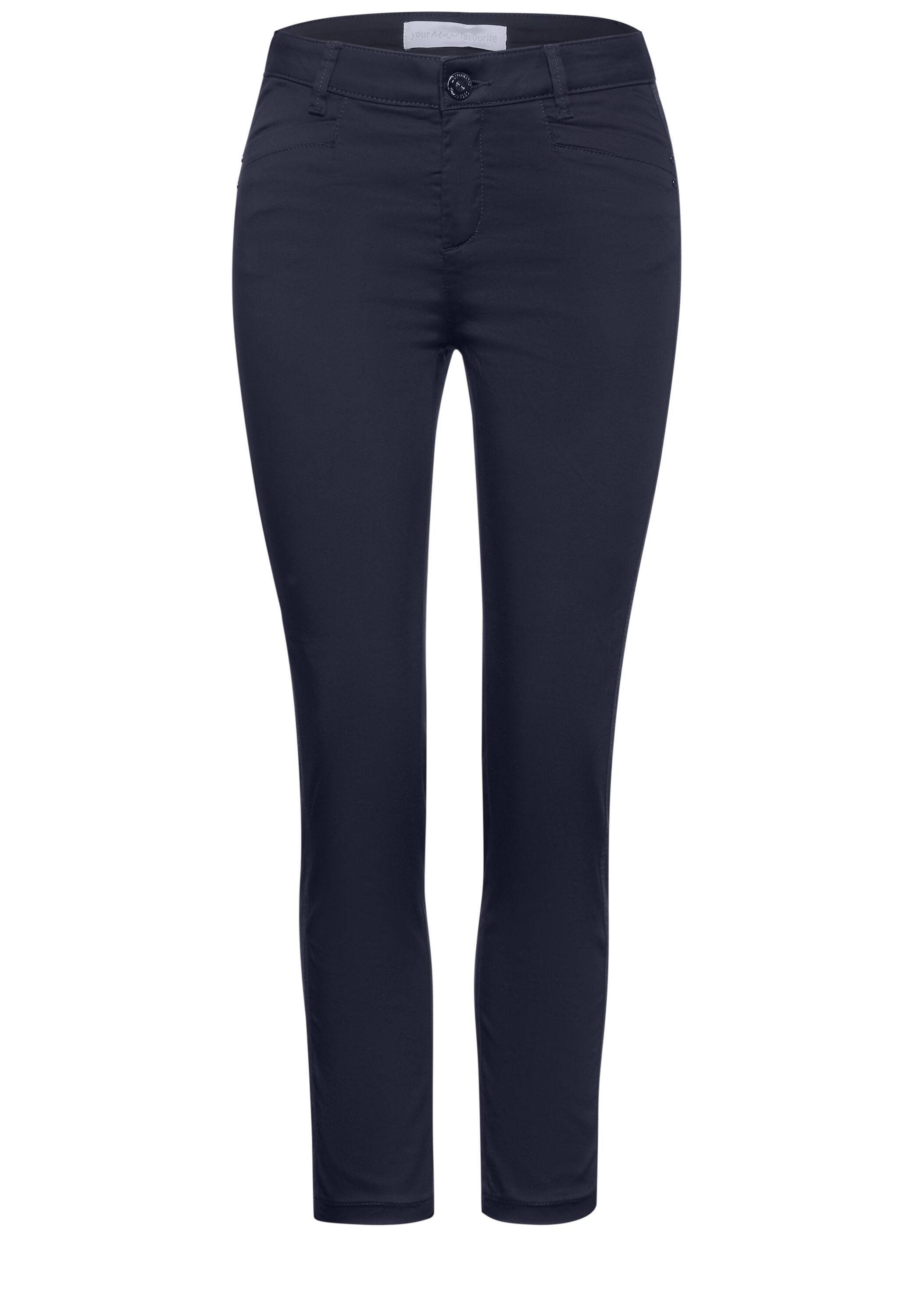 STREET ONE Chino in satijn-look