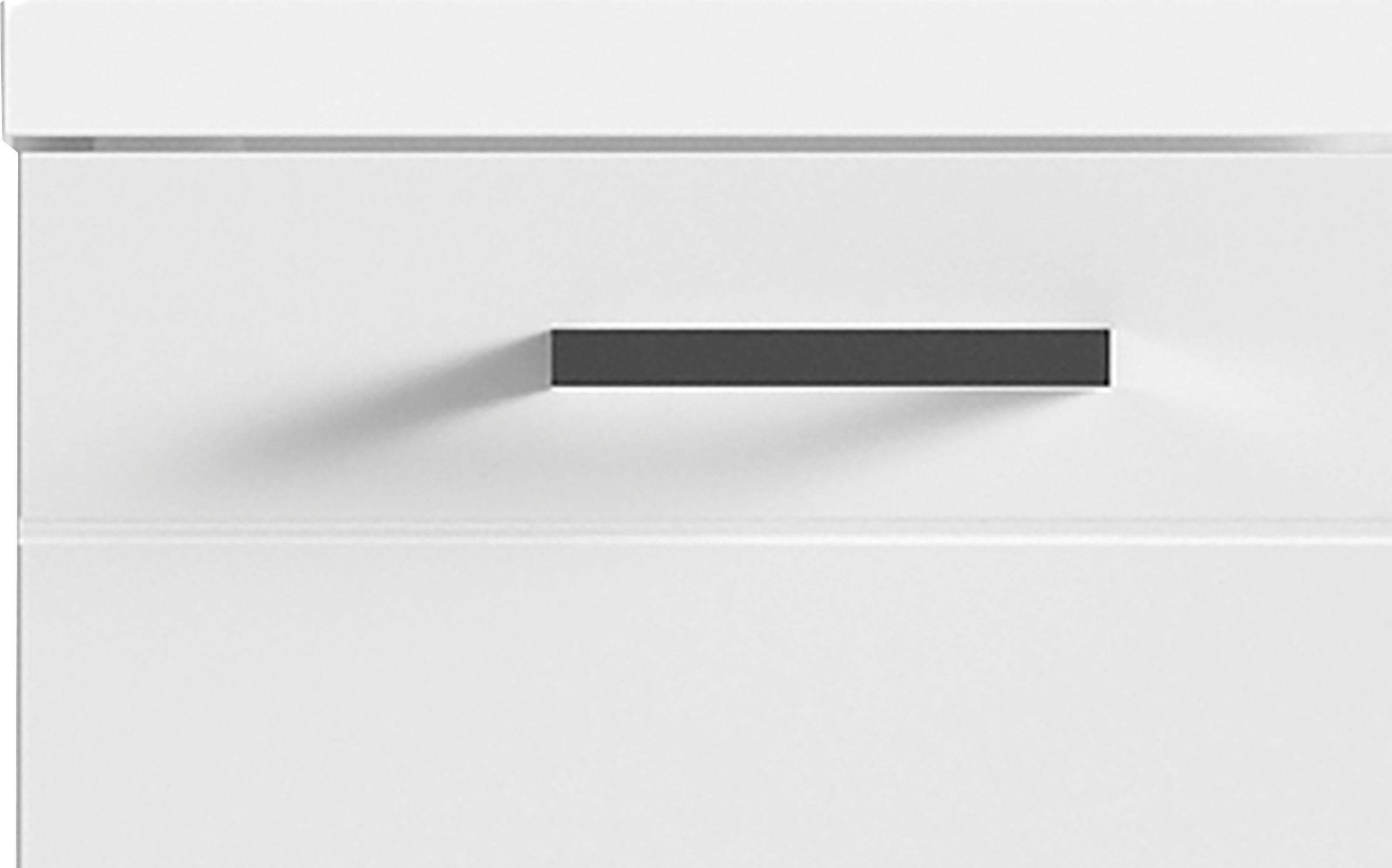 Homexperts Wastafelonderkast Nusa Breedte 60 cm, met hoogglanslak en verchroomde metalen handgrepen