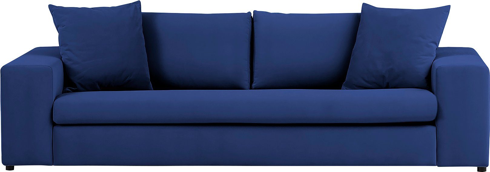 andas 3-zitsbank SLEETLAND XXL in fluweel of vintage lederlook