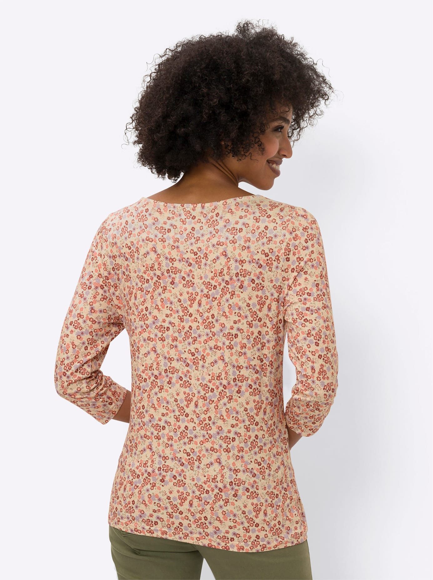 heine Shirt met 3/4 mouwen Gedessineerd shirt (1-delig)