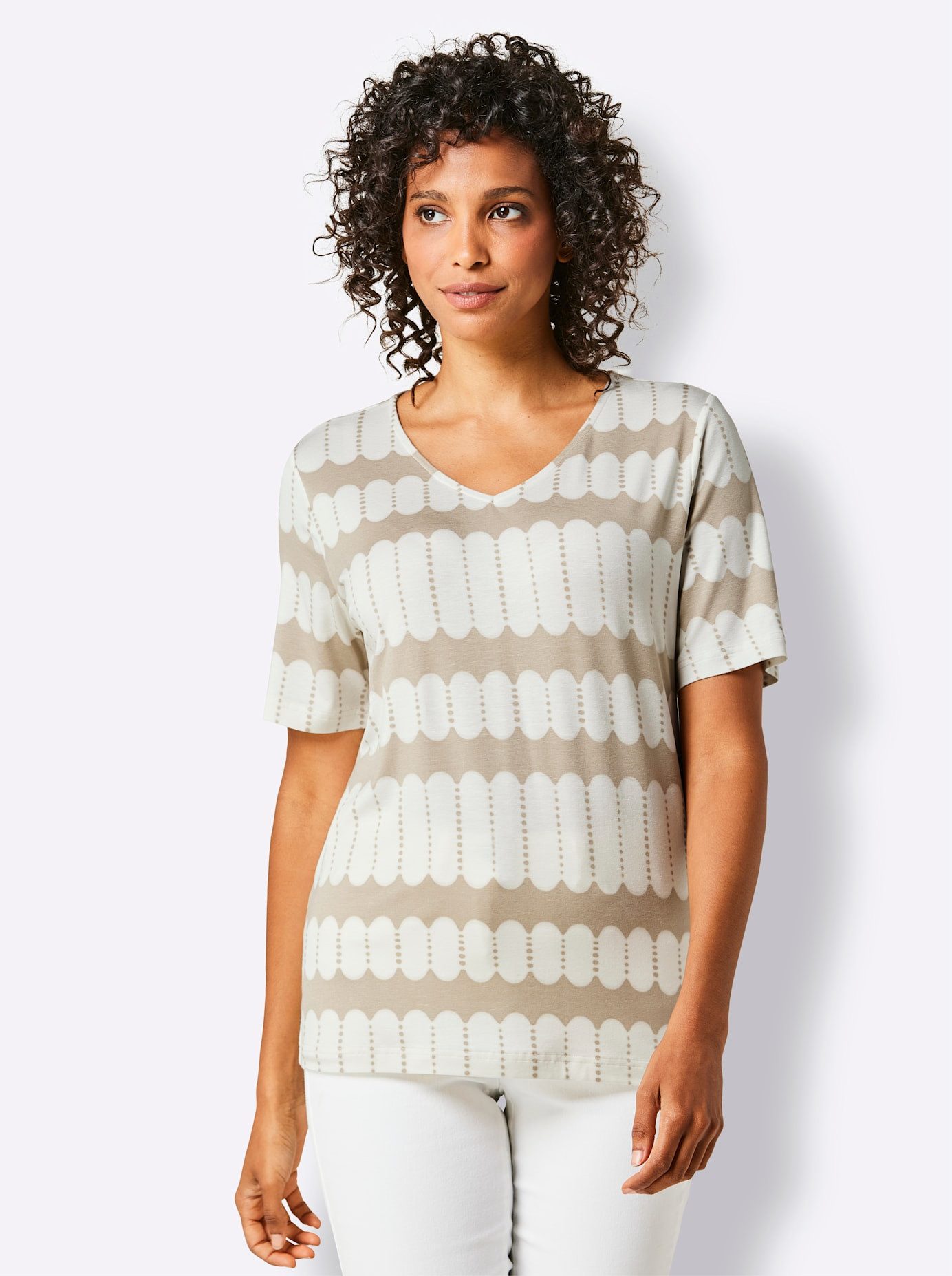 CREATION L PREMIUM Shirt met print Lyocell-shirt (1-delig)