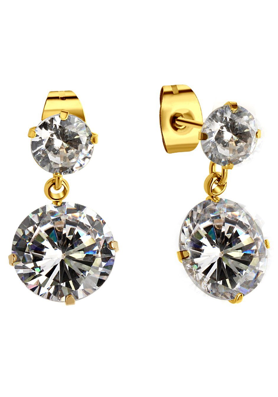 Firetti Oorstekers Sieraad cadeau oorbellen glinsterend dames oorbellen goud(kleur)