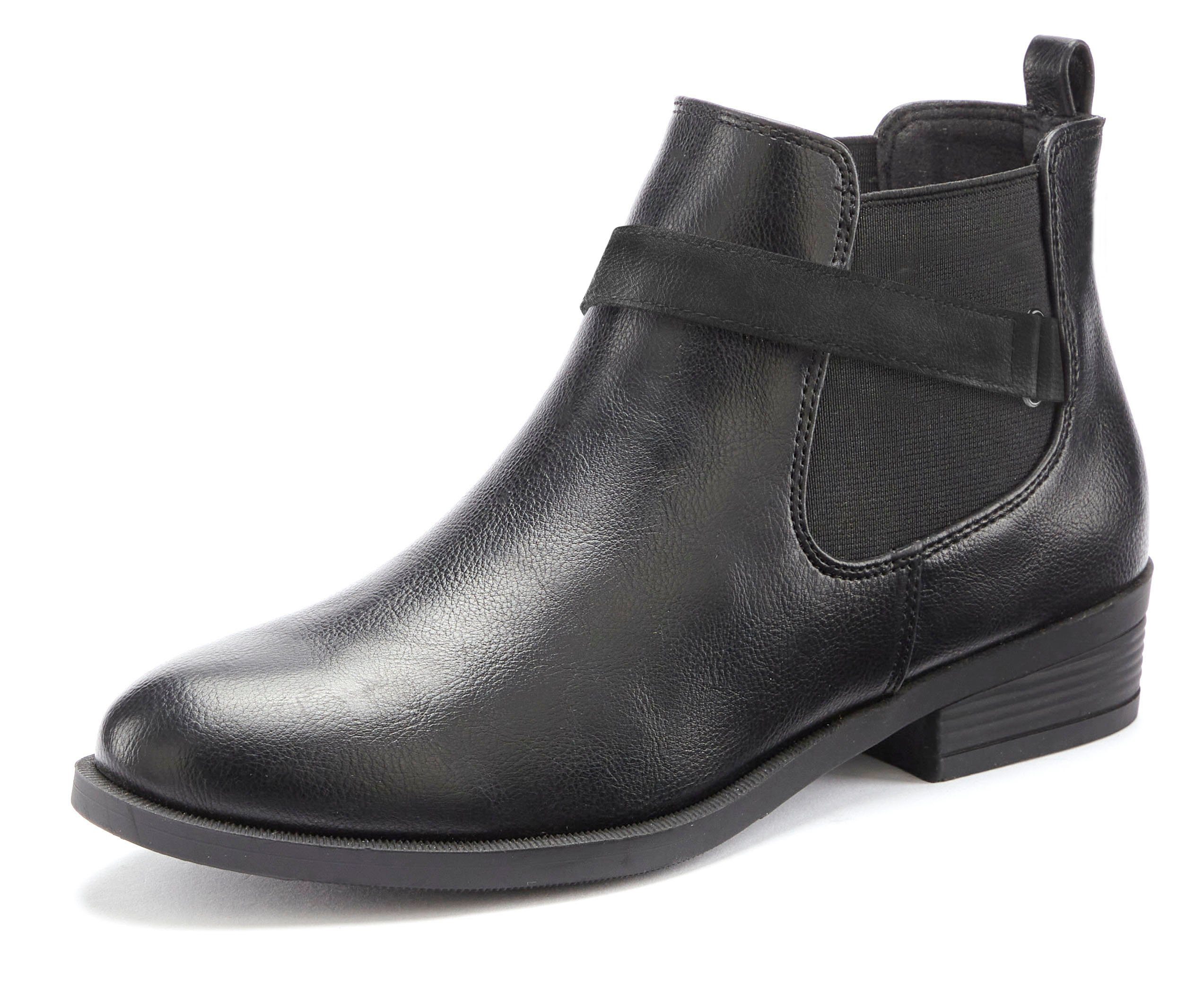 Vivance Chelsea-boots met stretch inzet, enkellaarsjes, enkellaarsjes vegan