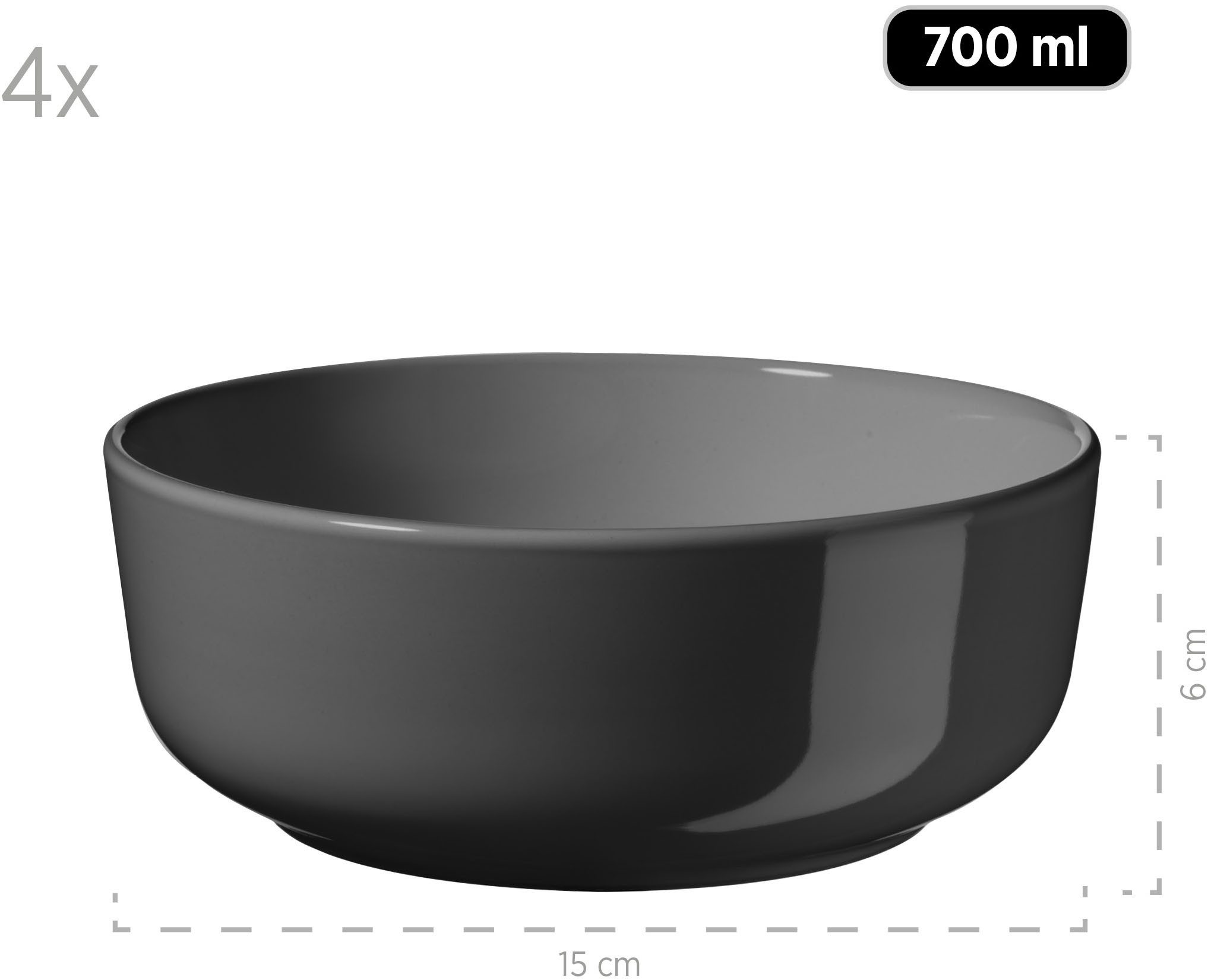 my home Combi-servies Kosima 16 delen, servies voor 4 personen (set)