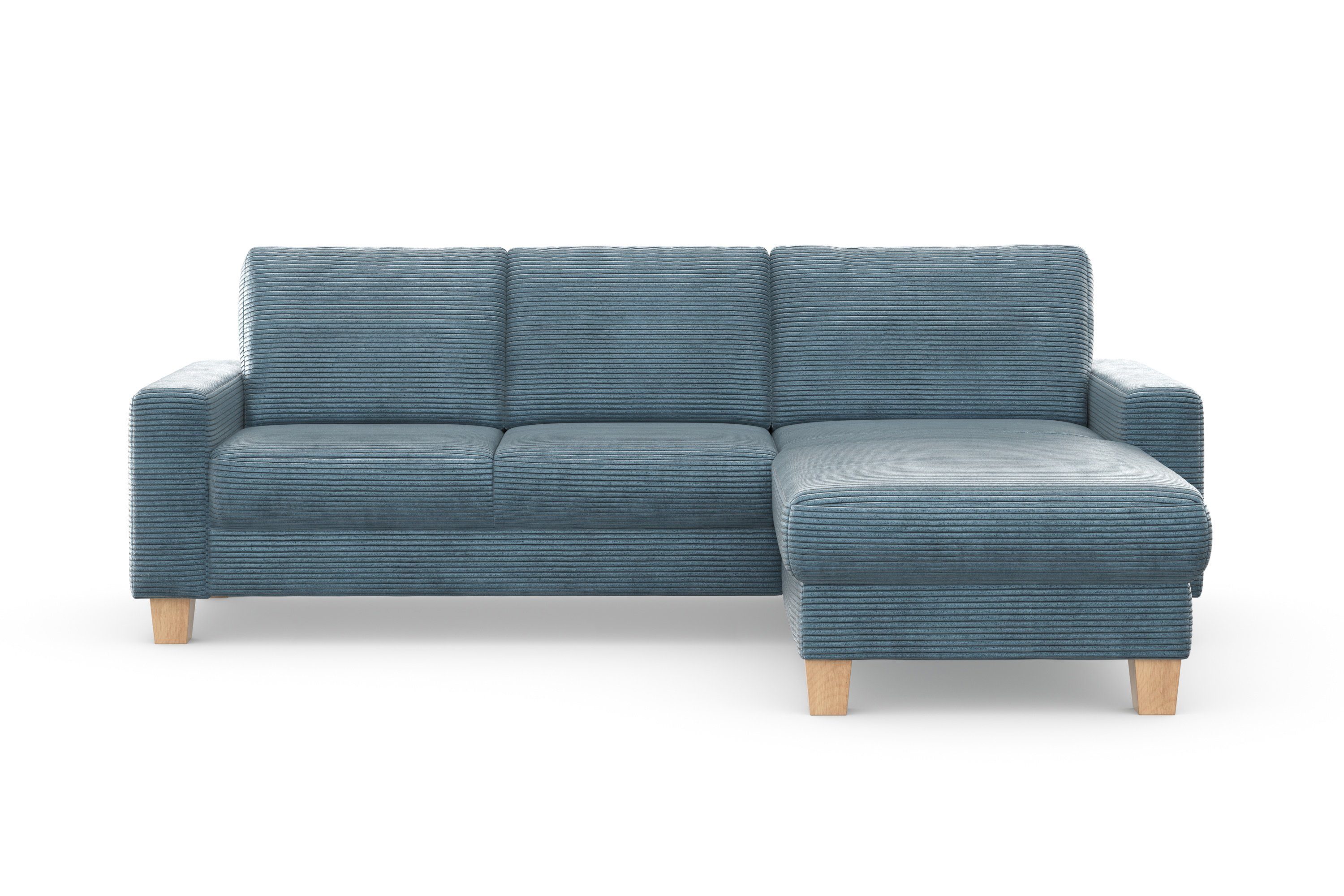 Home affaire Hoekbank Summer L-vorm met récamier, met of zonder slaapfunctie en bedkist, cordbekleding