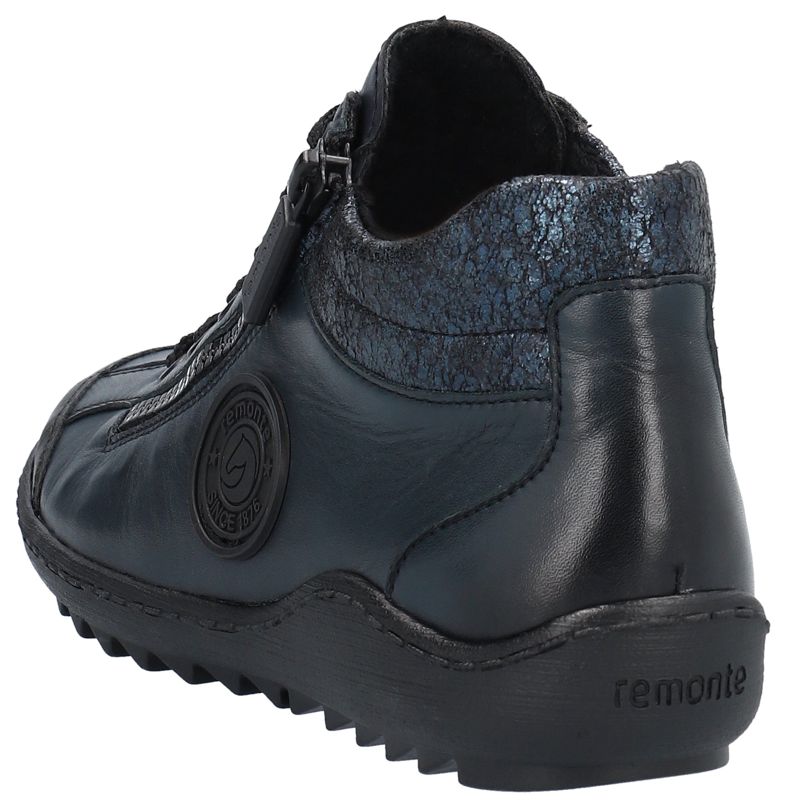 Remonte Veterschoenen flats, comfortschoenen, laarzen met zijrits