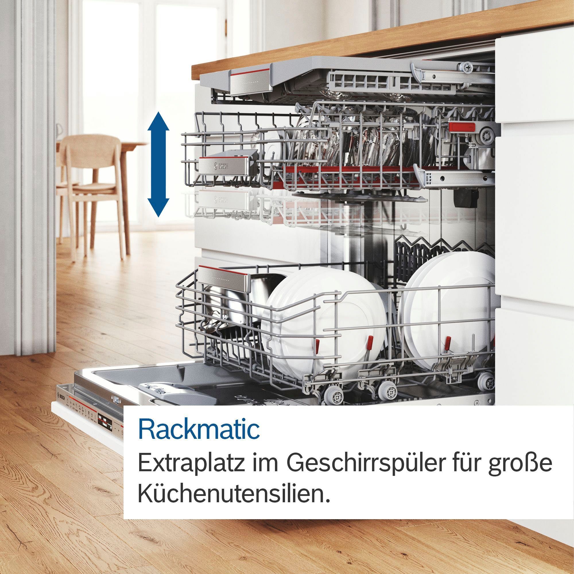 BOSCH Volledig geïntegreerde vaatwasser SMV6ZCX16E, 81,5 cm x 59,8 cm