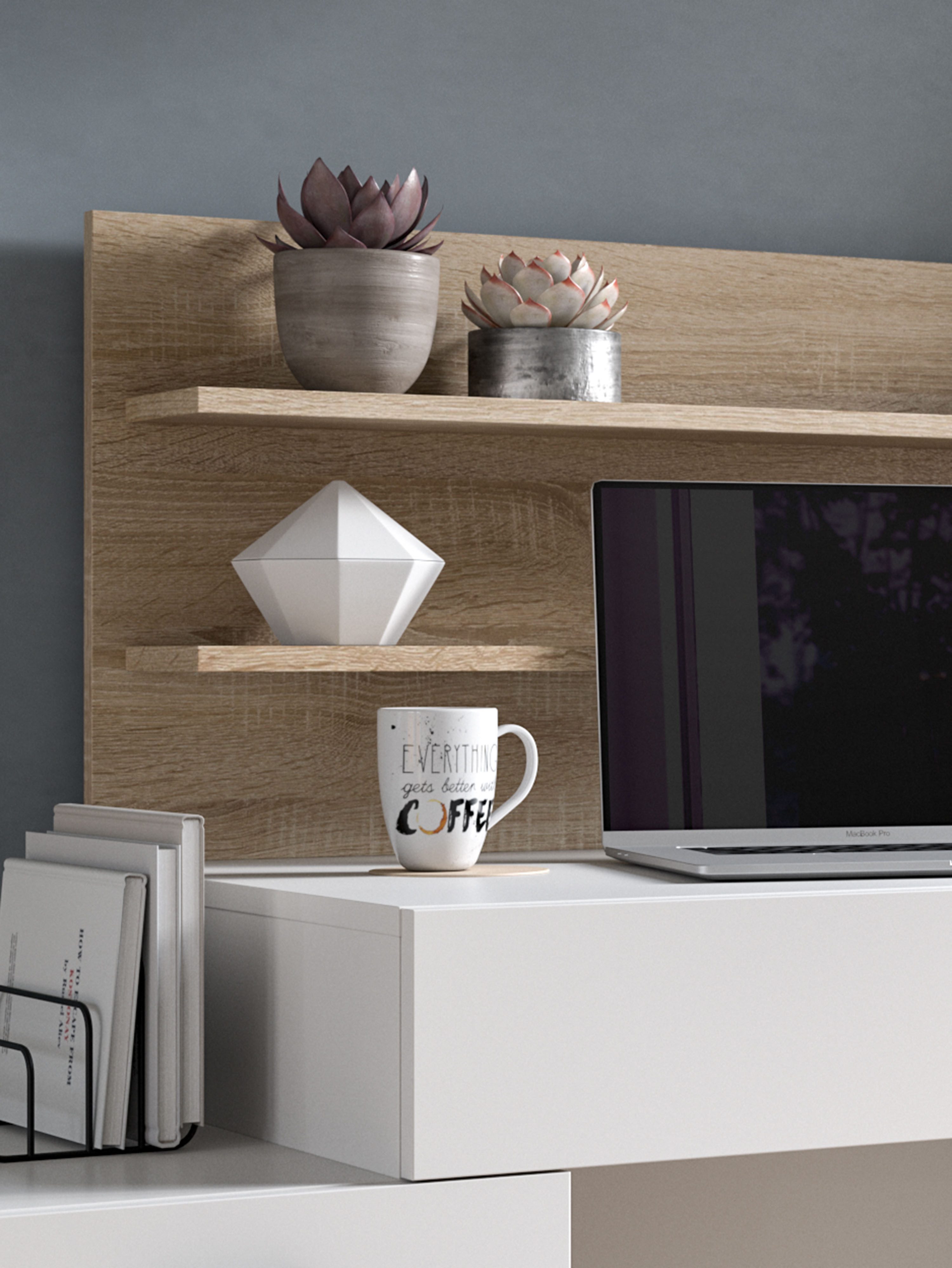 INOSIGN Bureau Ottelu, Breedte 130cm, 1 deur, 1 lade, 2 legplanken