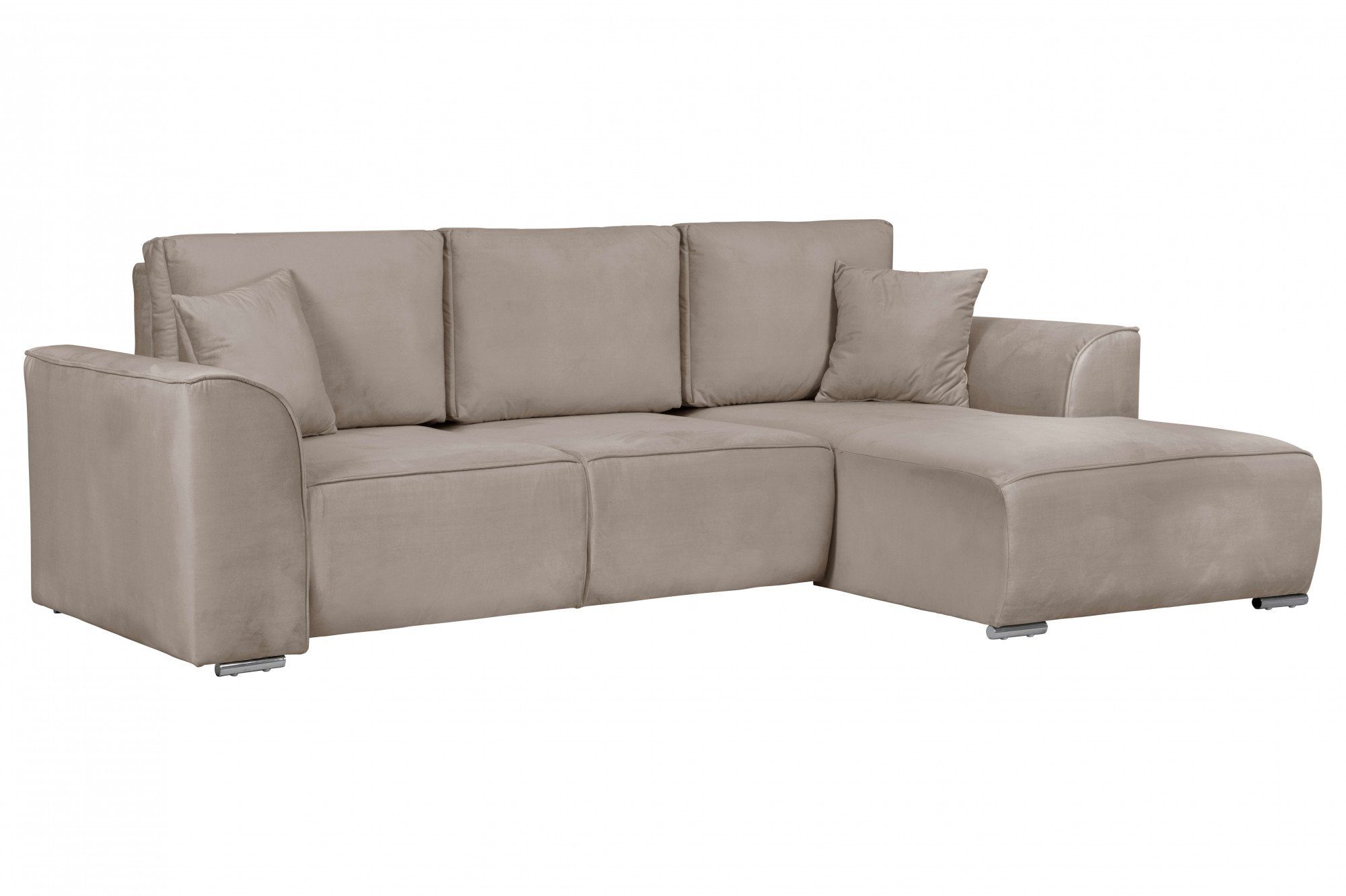 INOSIGN Hoekbank BEATRICE optionele slaapbank met bedlade, B/D/H: 265/170/86 cm