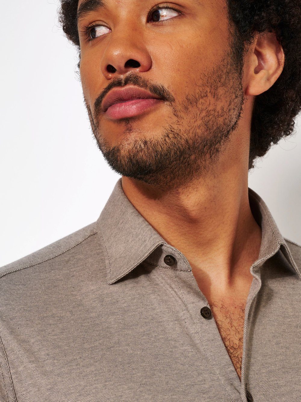 Desoto Overhemd met lange mouwen Casual Kent 1/1 Met een ronde hals