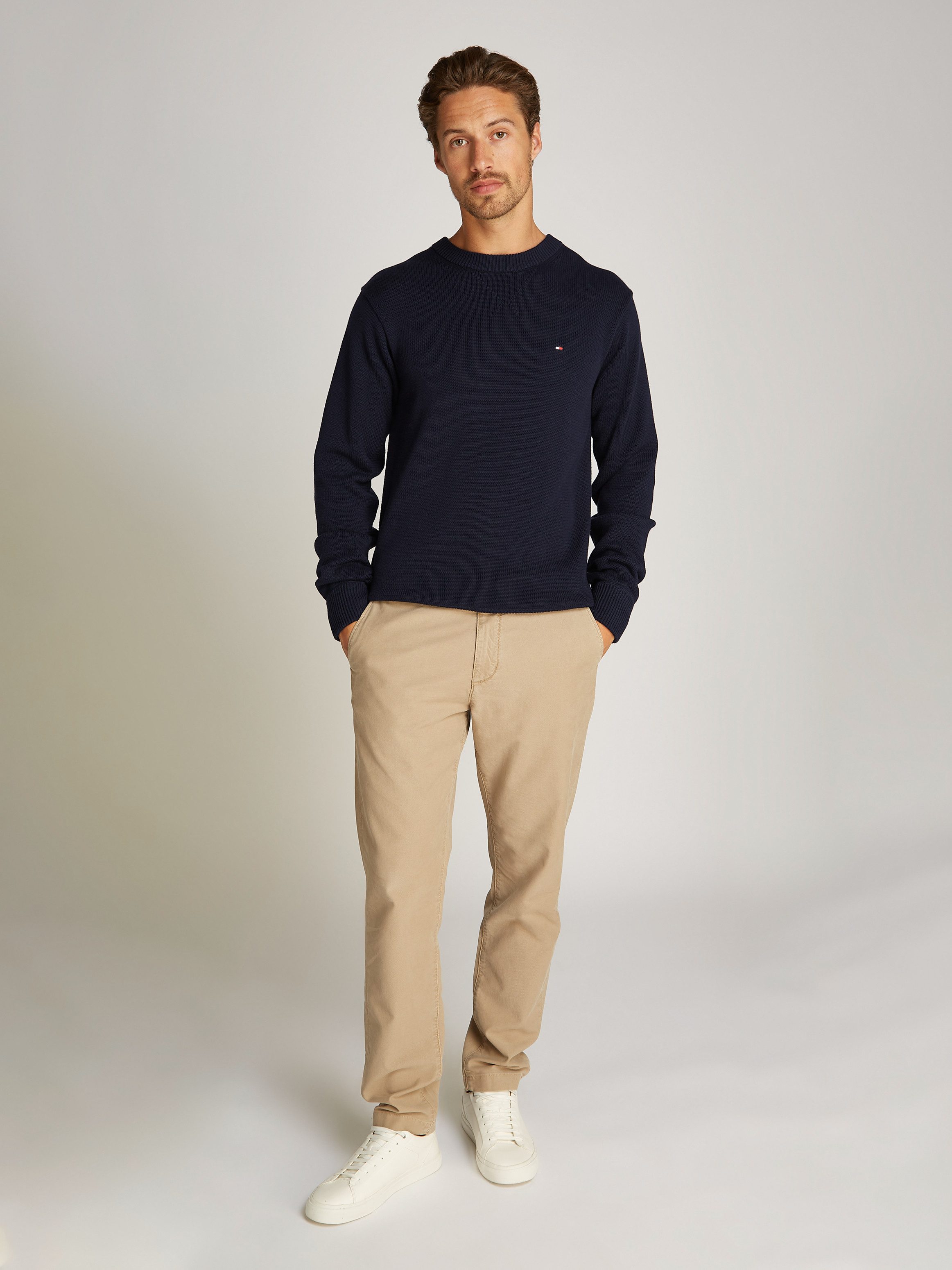 Tommy Hilfiger Gebreide trui CHUNKY COTTON C NECK