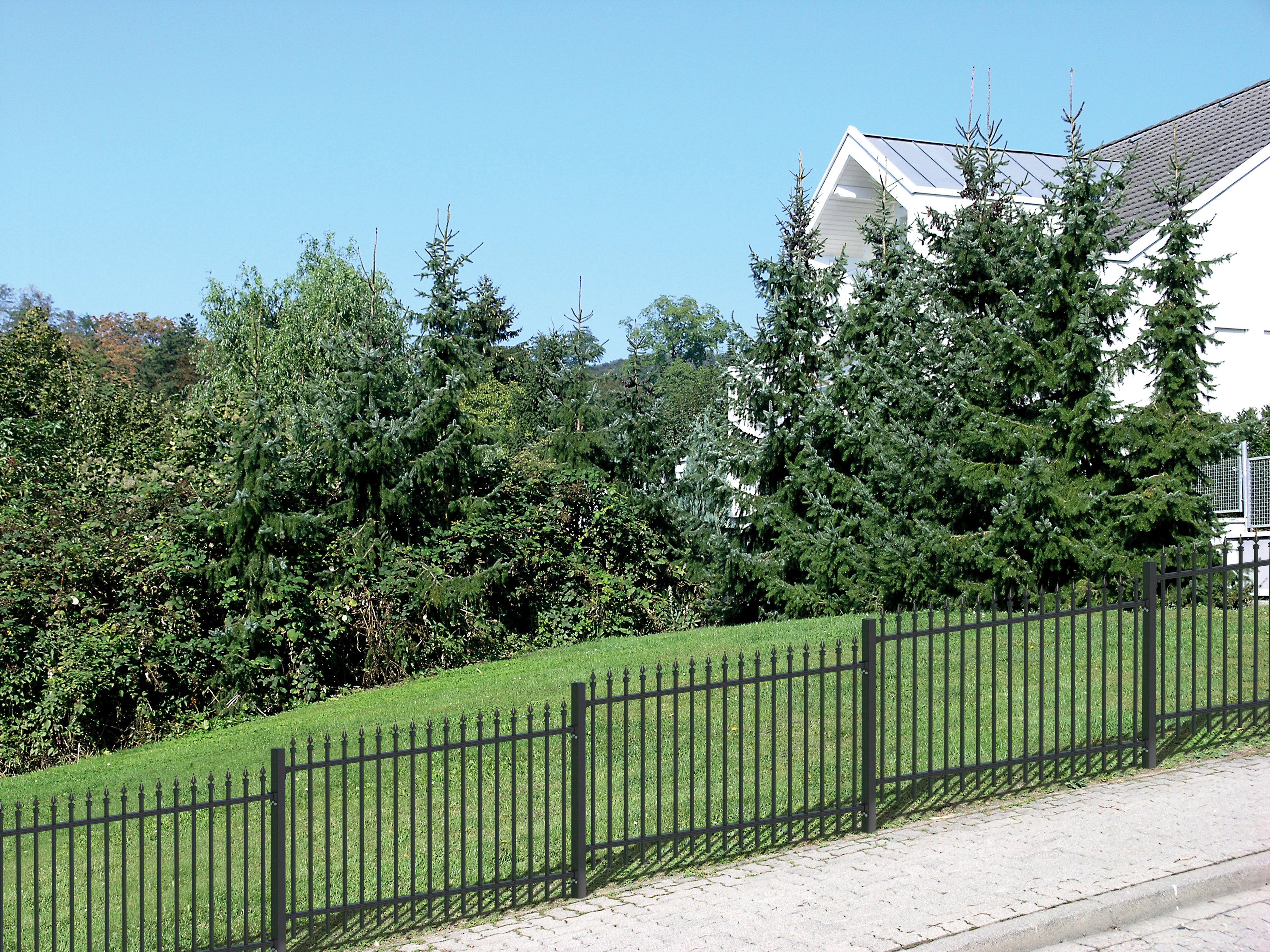 GAH Alberts Metalen hek Chaussee Hoogte: 100 en 120 cm, totale lengte: 10 m, om vast te schroeven (set)
