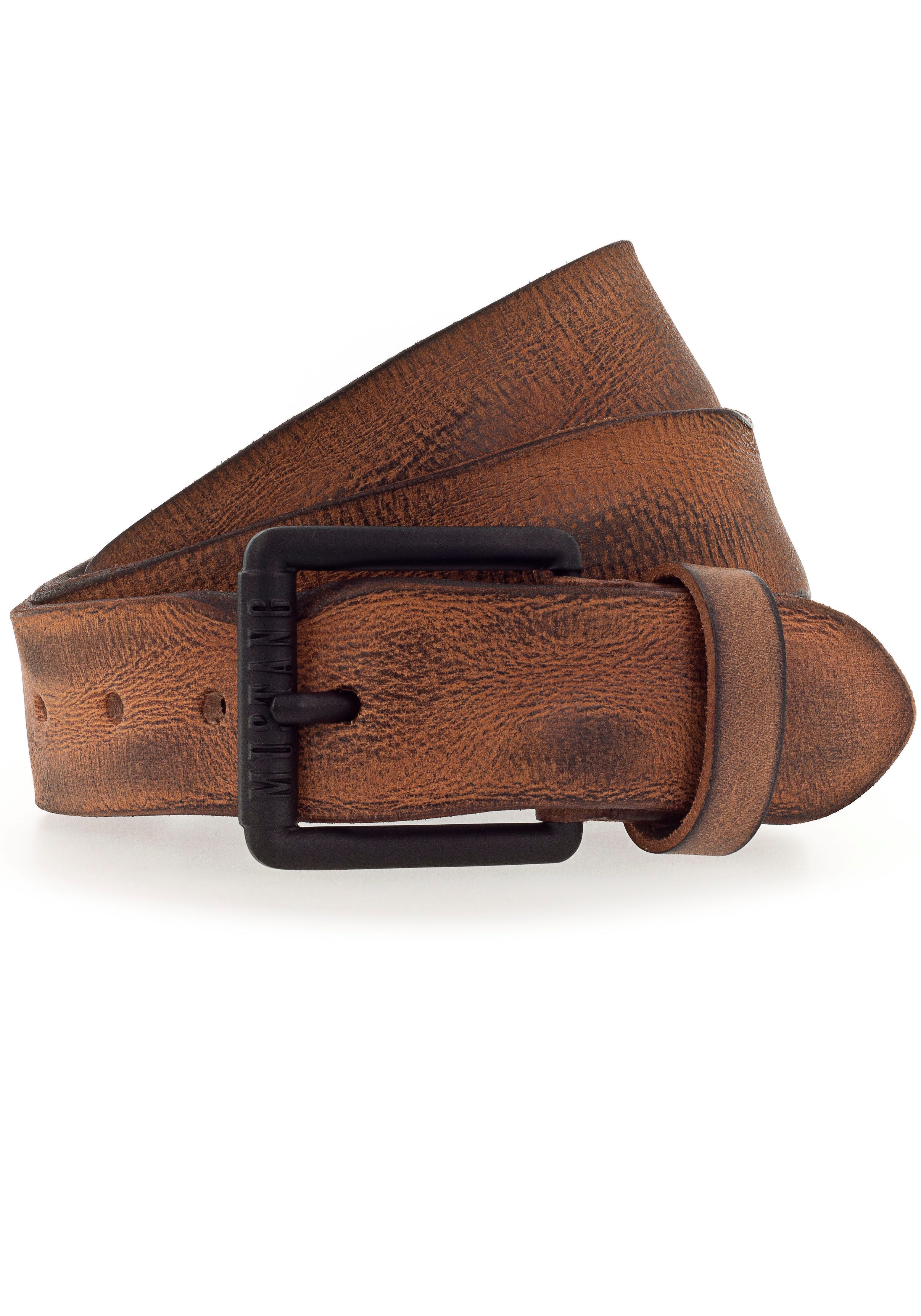 NU 20% KORTING: MUSTANG Leren riem