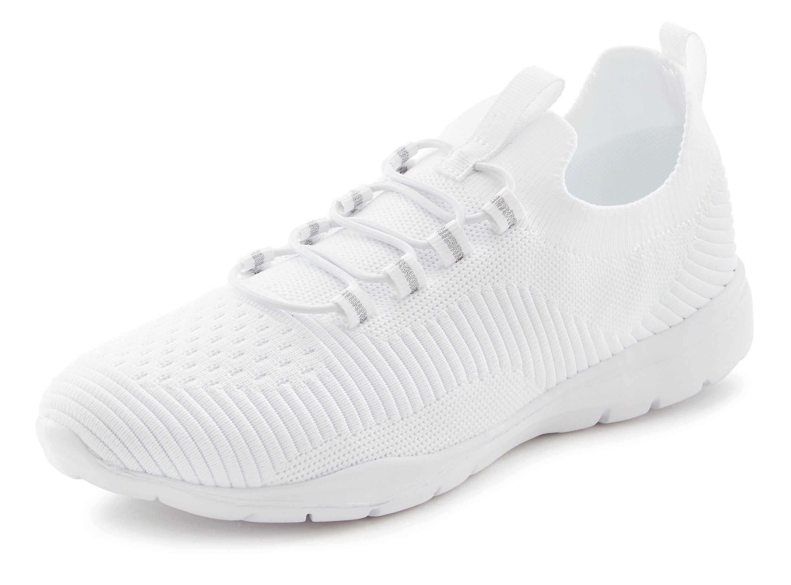 Vivance Sneakers Vrijetijdsschoen, lage schoen, superlicht, om in te stappen met elastische veters vegan