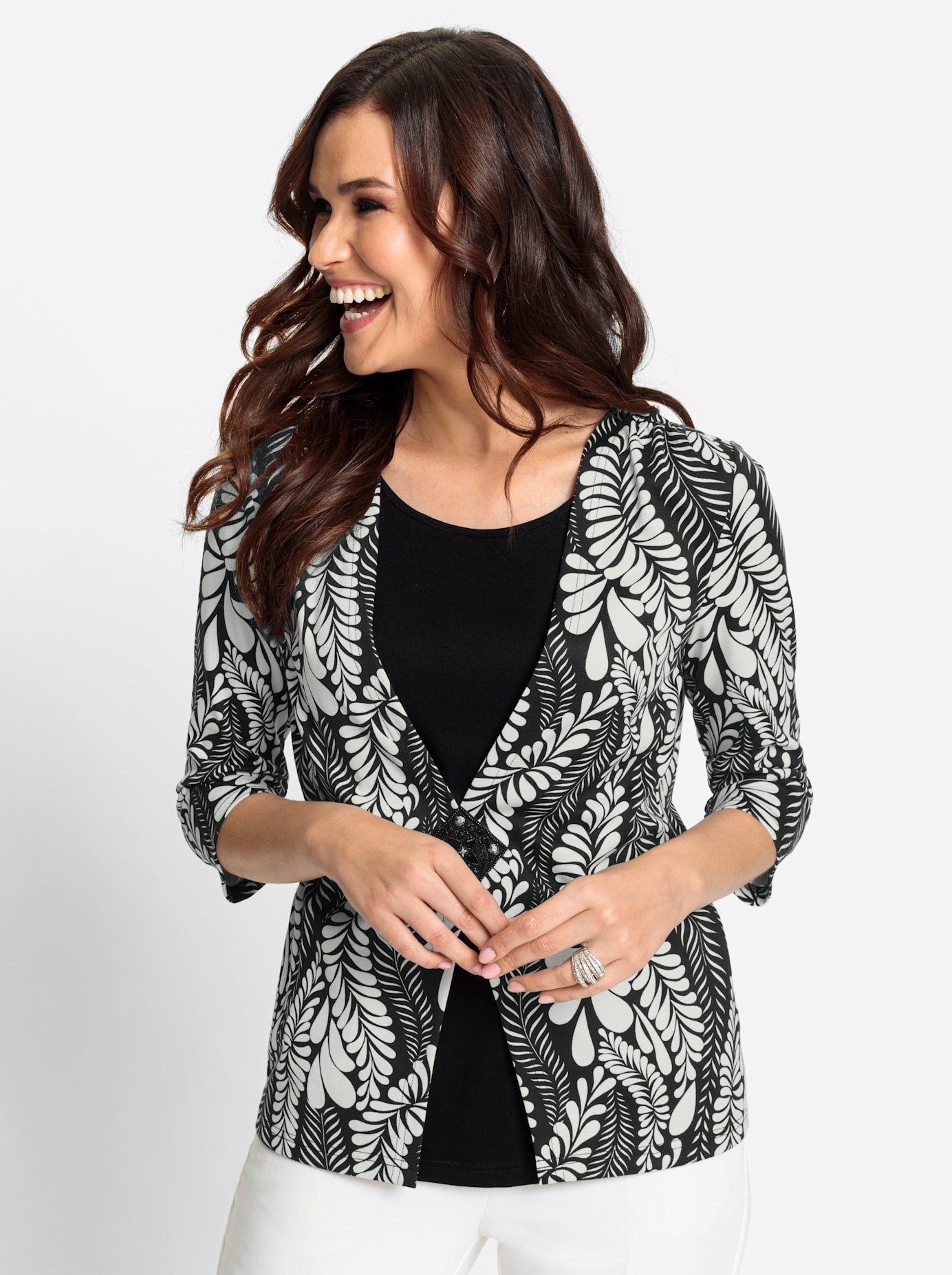 Lady 2-in-1-shirt Shirt 2-in-1 (1-delig)