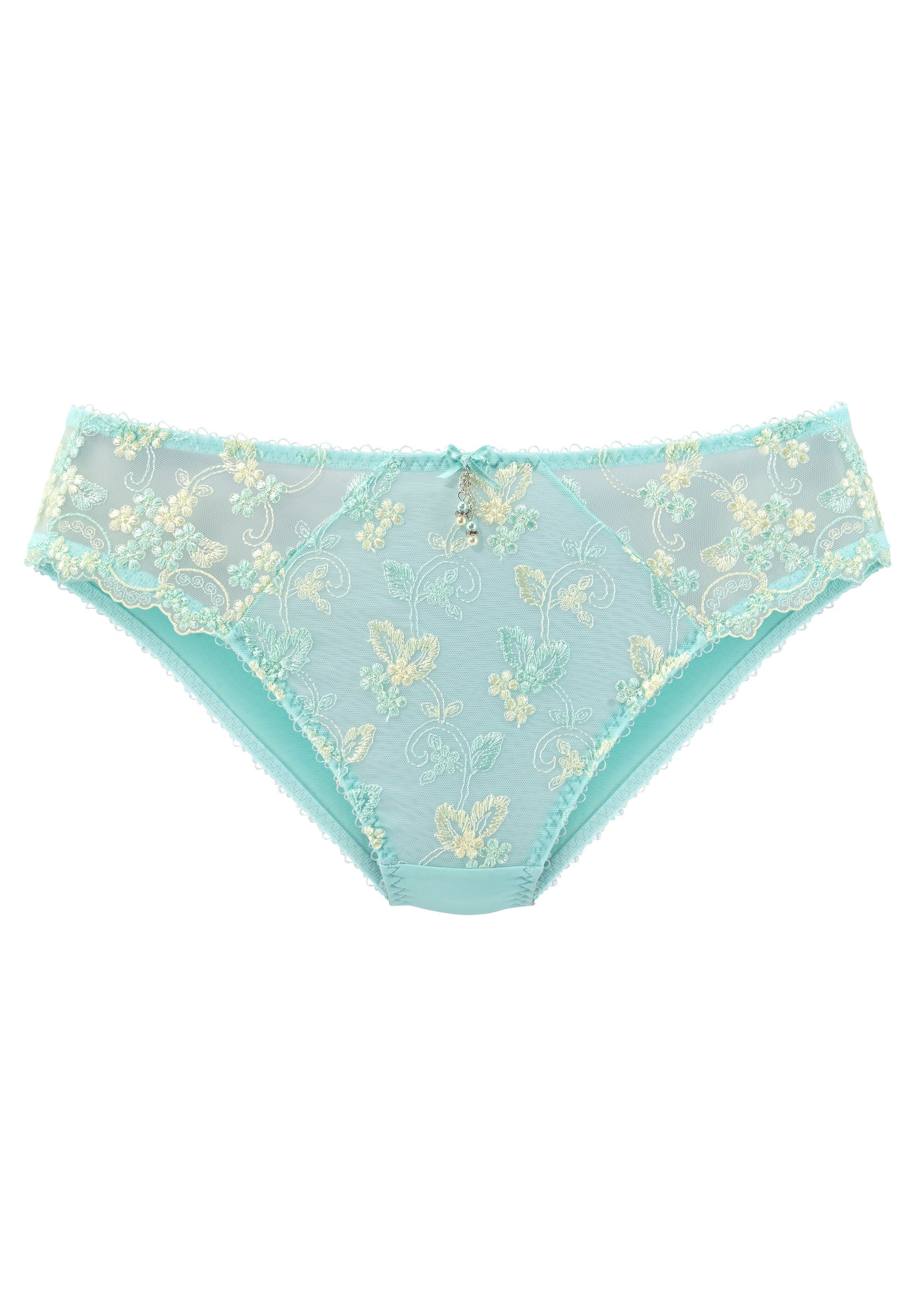 Lascana Slip Dessous met mooie bloemetjesborduurkant