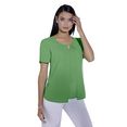 classic inspirationen blouse met korte mouwen groen
