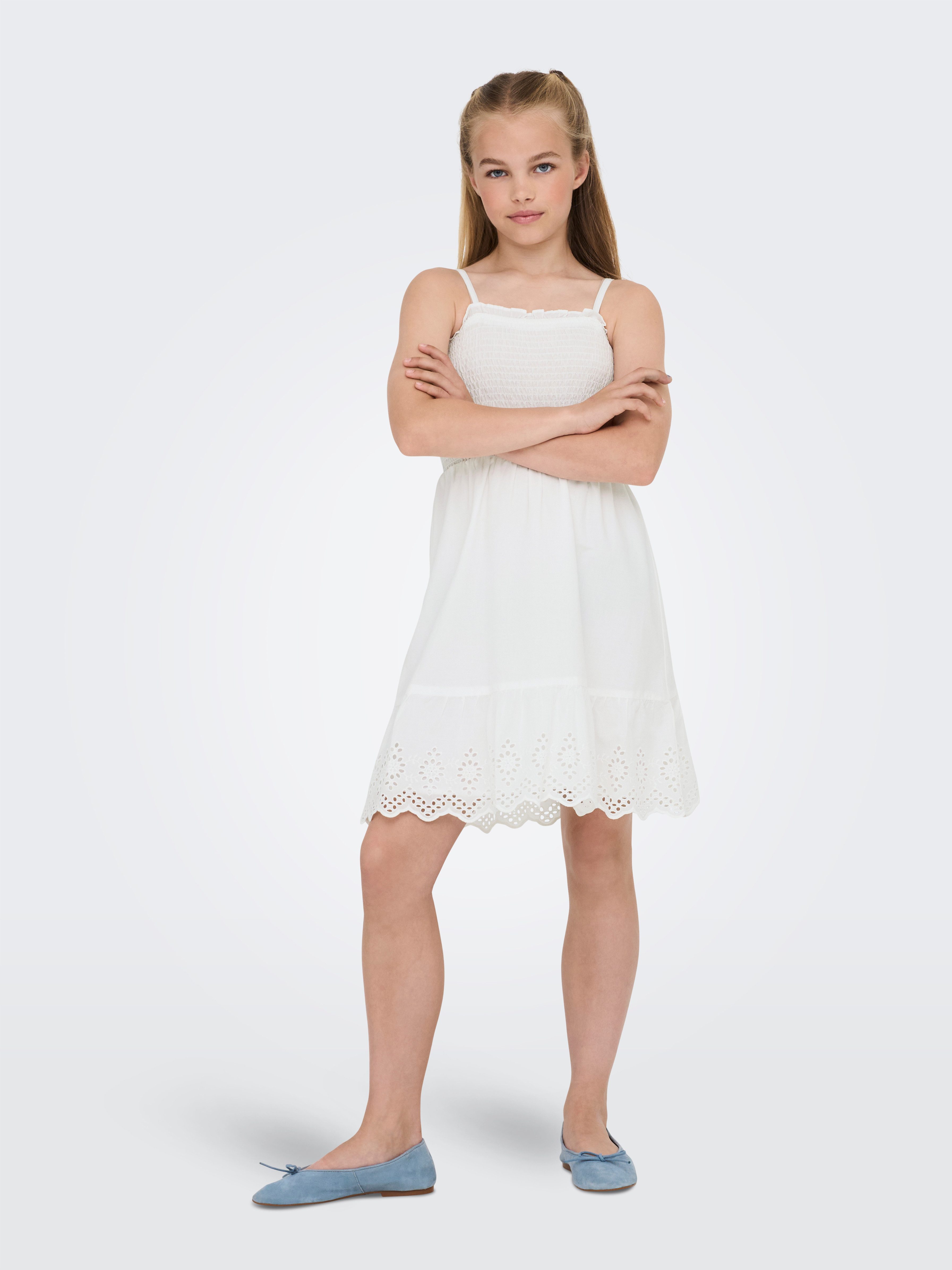 KIDS ONLY Jurk met bandjes KOGLOU LIFE EMB SMOCK DRESS WVN