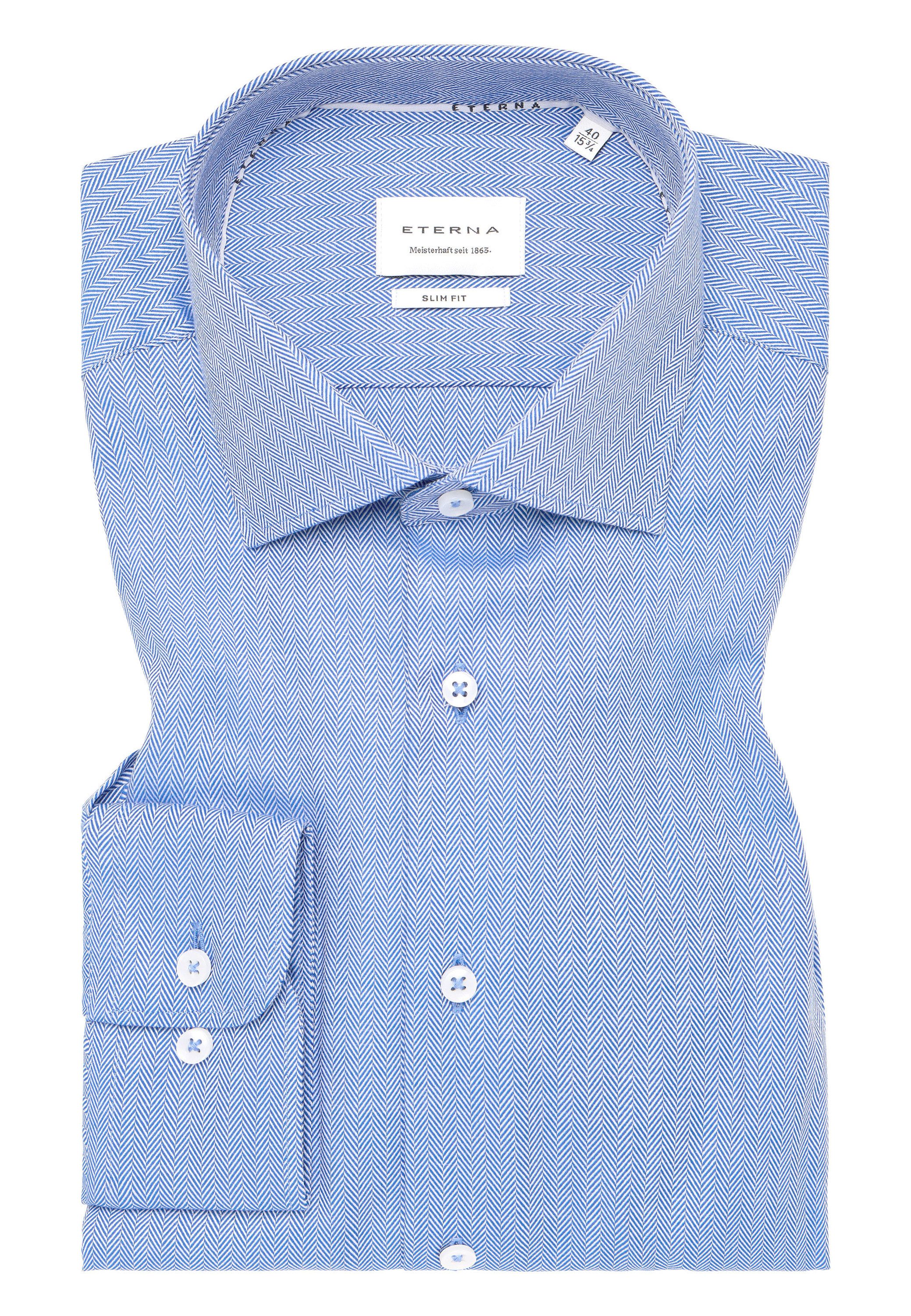 Eterna Overhemd met lange mouwen Slim fit