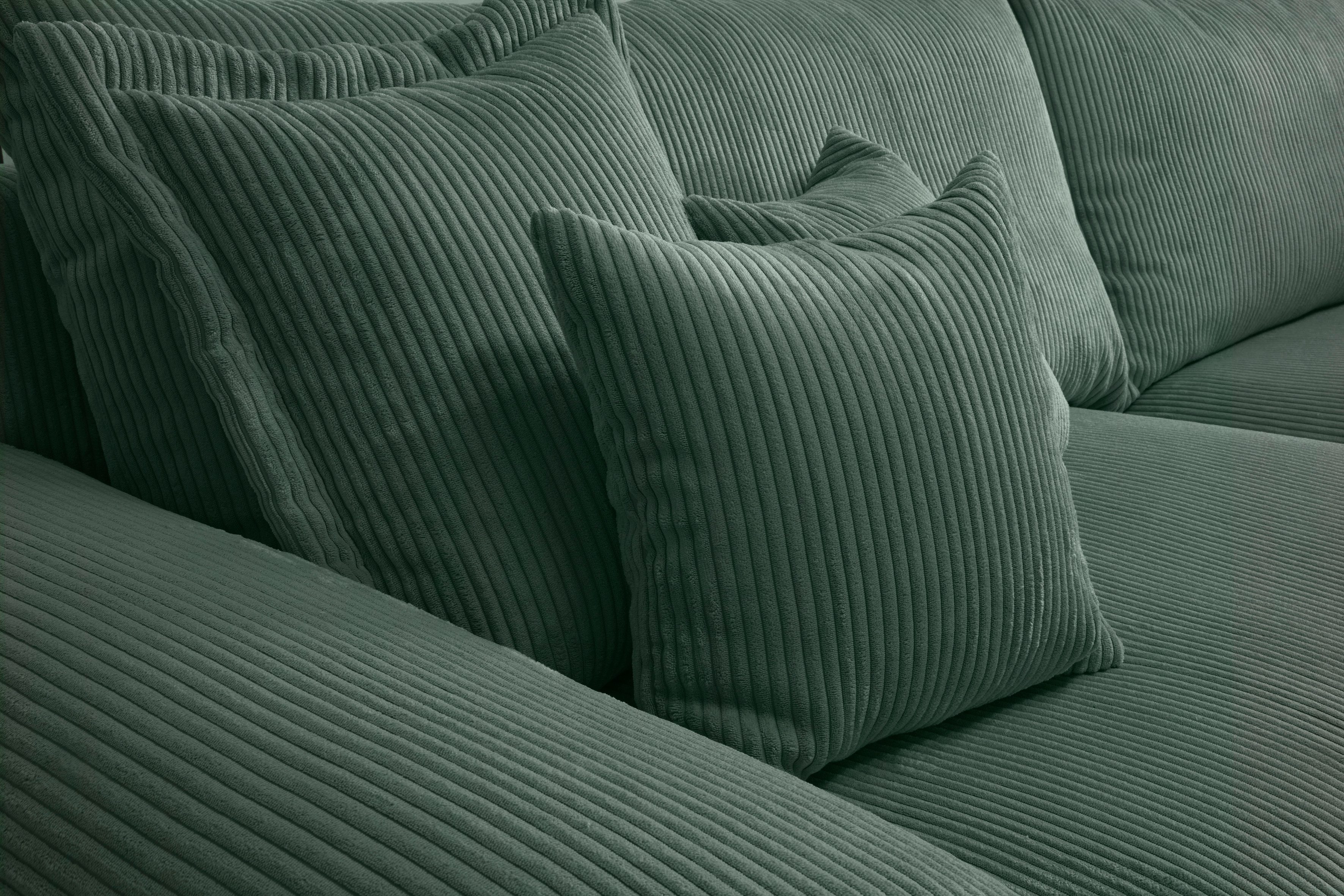 Home affaire Megabank Soft&Cosy XXL - breedte 303 cm Mega-bank, in corduroy, met binnenvering