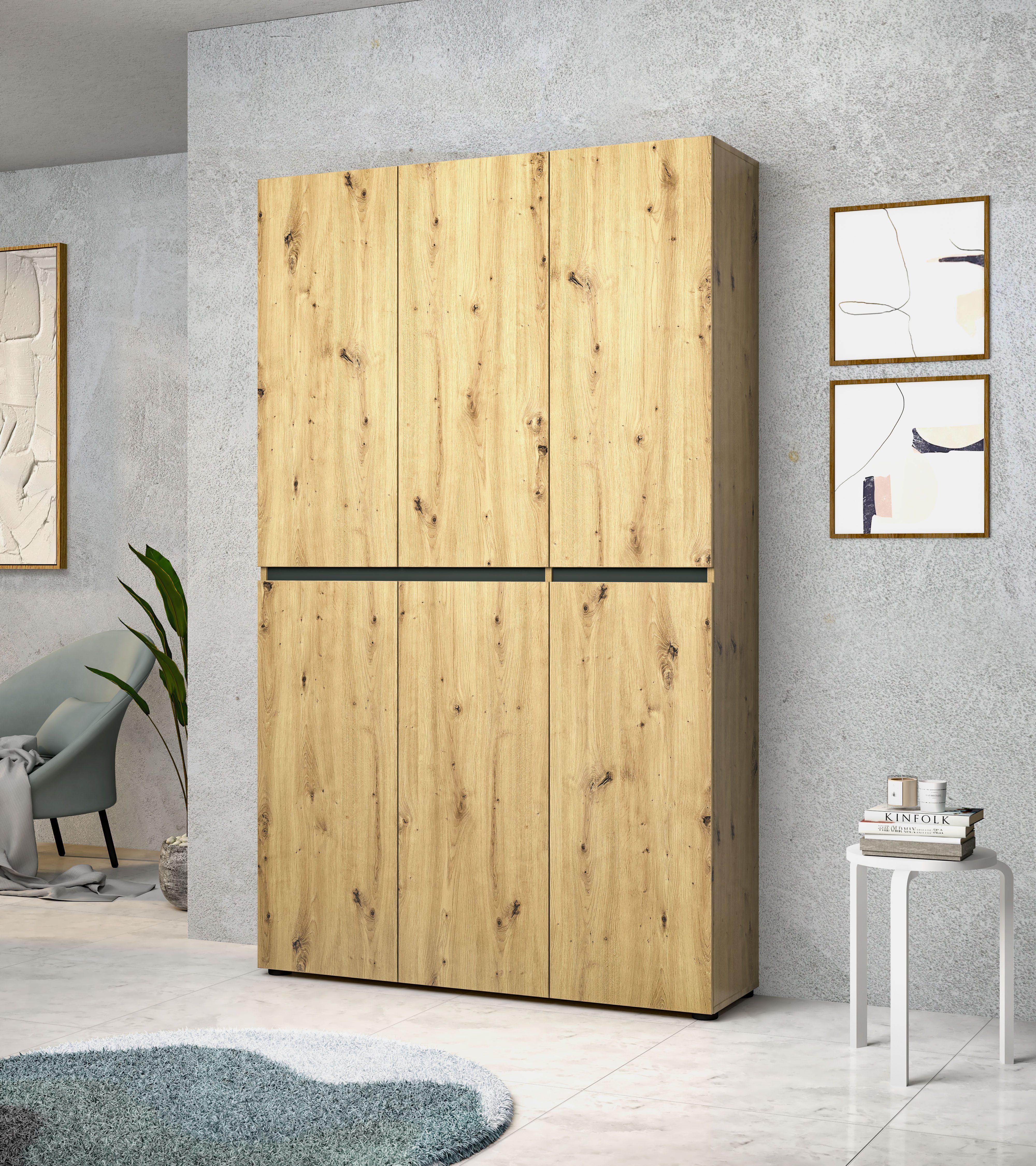 INOSIGN Schoenenkast Mister Breedte 120 cm, hoogte 200 cm, 6 deuren