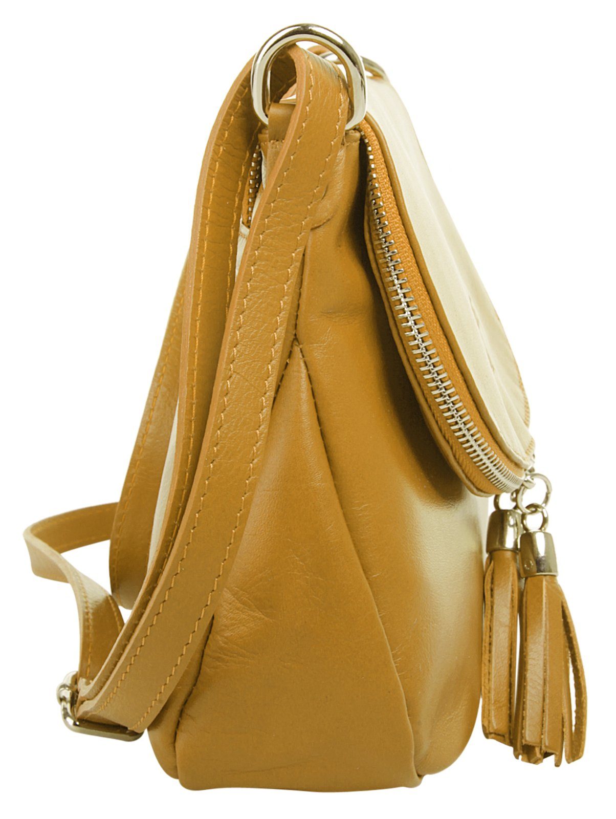 Samantha Look Schoudertas echt leer, made in italy