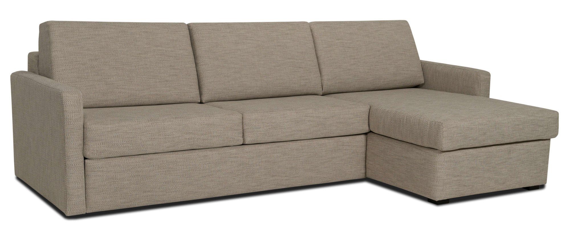 Places of Style Slaapbank GOLDPOINT hoekbank 264 cm, ligoppervlak (140/200 cm), L-vorm, Slaapfunctie, Bonell-binnenveringsmatras en volwaardige bedfunctie