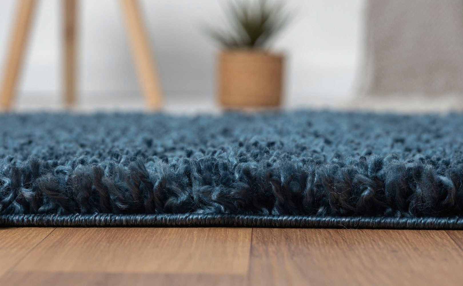 my home Hoogpolig vloerkleed Banji Uni-kleuren, zacht en fluffy, ook als loper en in rond verkrijgbaar