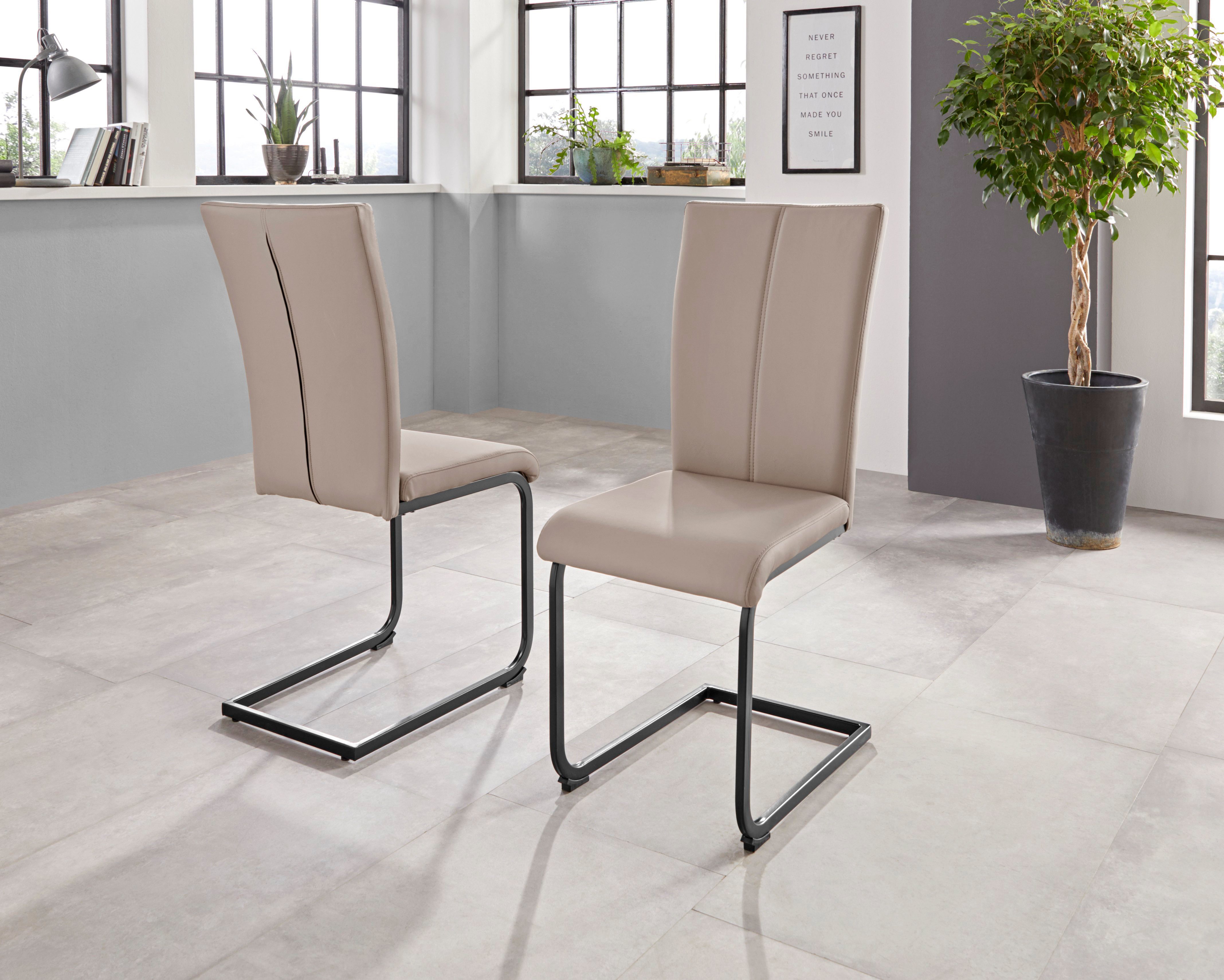 Home affaire Vrijdragende stoel Oliver Stoel belastbaar tot 120 kg (set, 2 stuks)