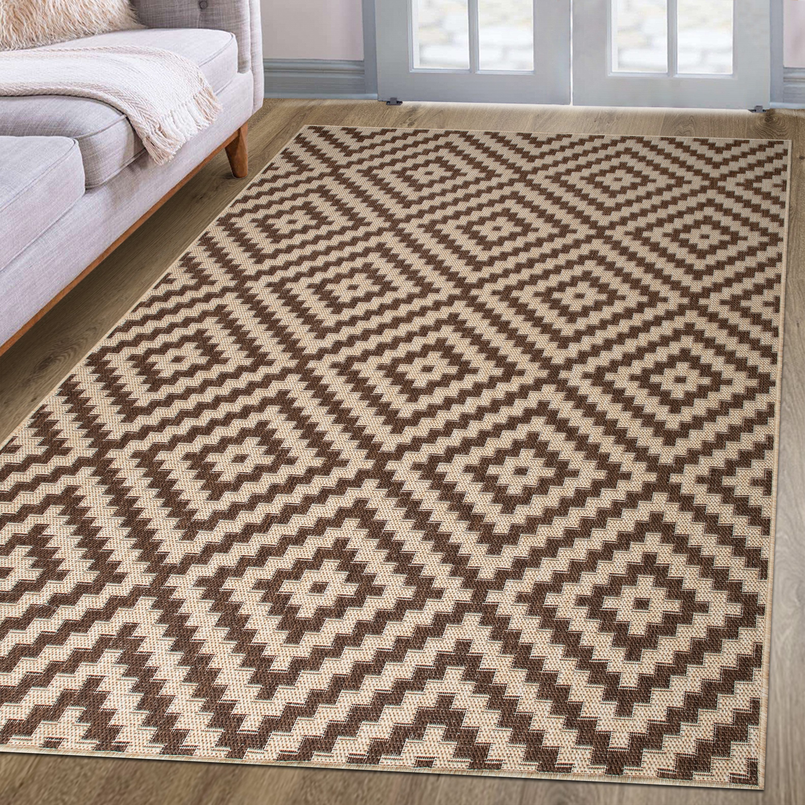 my home Vloerkleed Cordoba is ook als loper verkrijgbaar Geschikt voor binnen en buiten, sisal-look, weerbestendig & uv-bestendig, boho
